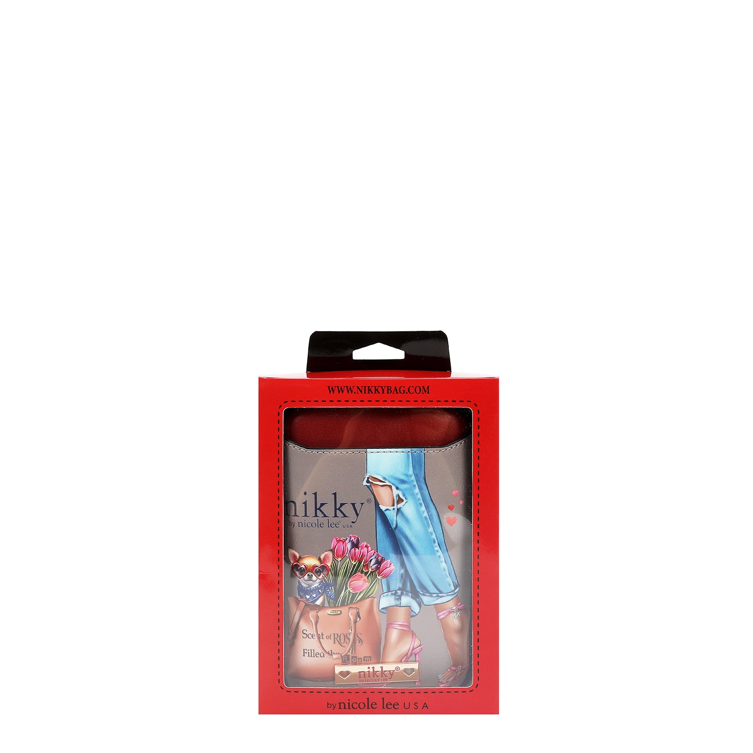 BOLSO CRUZADO CON CREMALLERA PARA TELÉFONO/CARTERA (ESSENCE OF YOU)