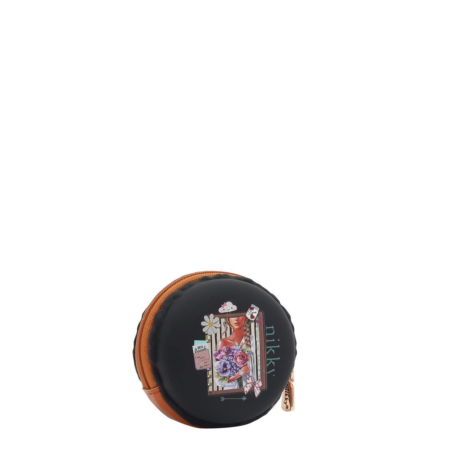 ESTUCHE REDONDO DE SILICONA (NOSTALGIA NEGRO)