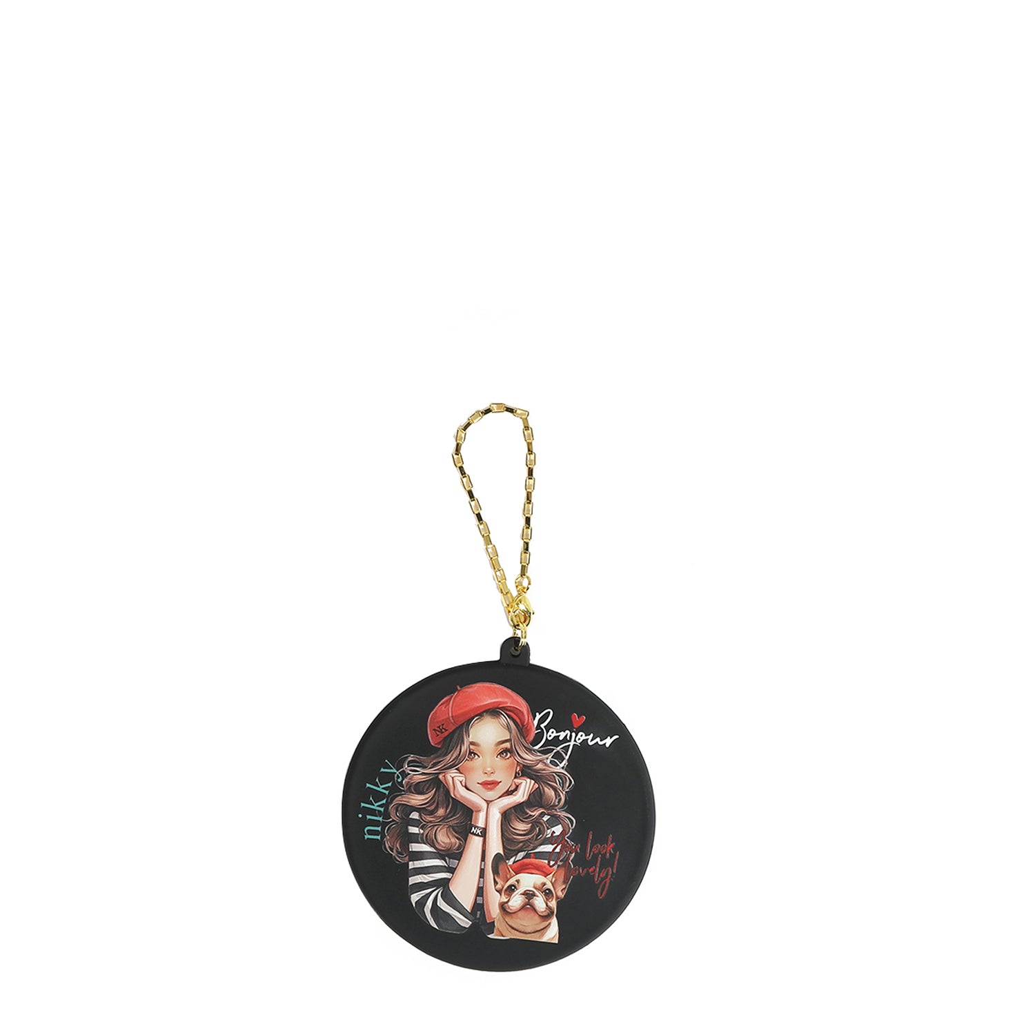 ESPEJO COMPACTO DE SILICONA (EIFFEL DREAMS NEGRO)