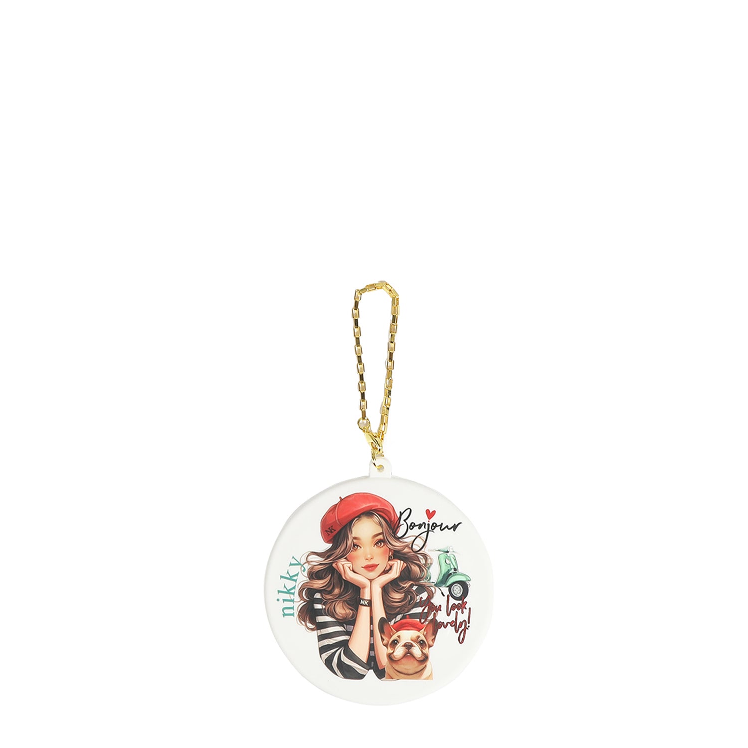 ESPEJO COMPACTO DE SILICONA (EIFFEL DREAMS BLANCO)