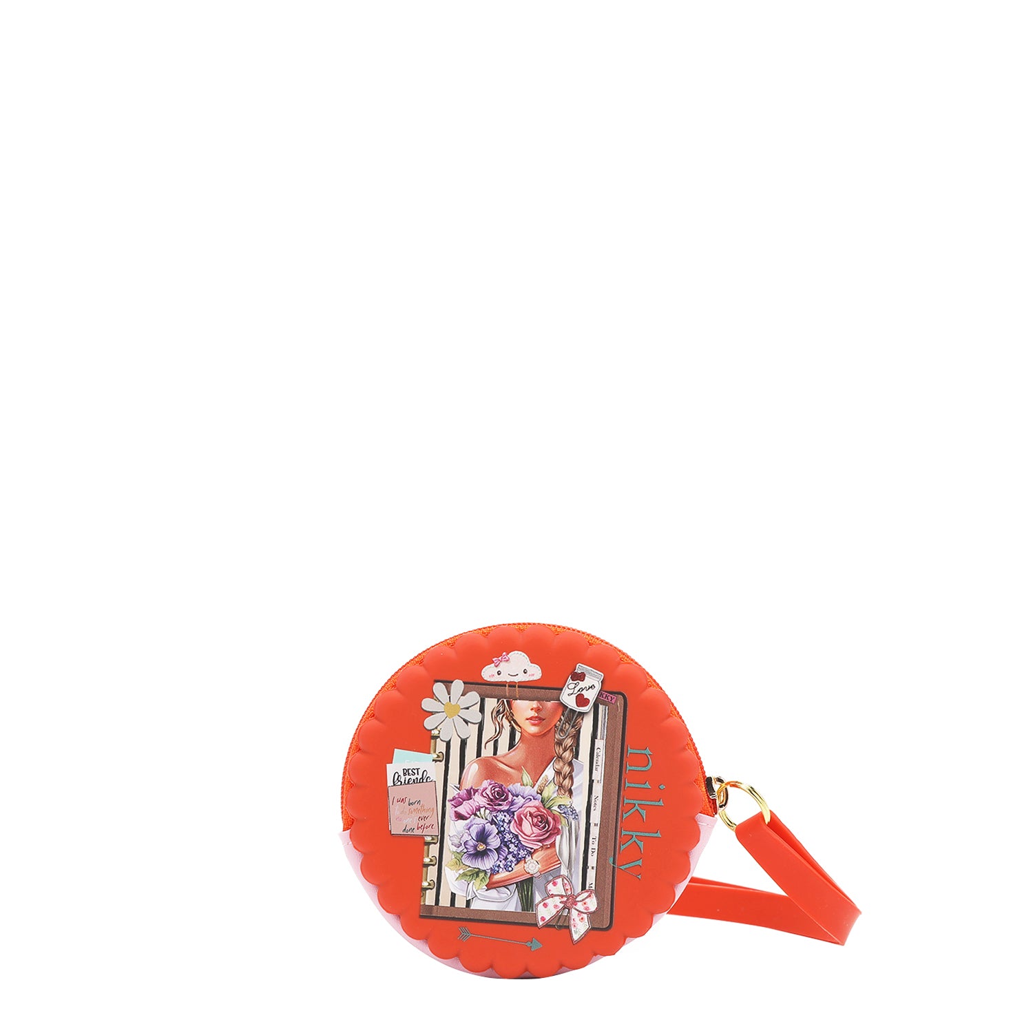 ROUND SILICONE CASE WITH BRACELET (<tc>NOSTALGIA</tc> ORANGE)