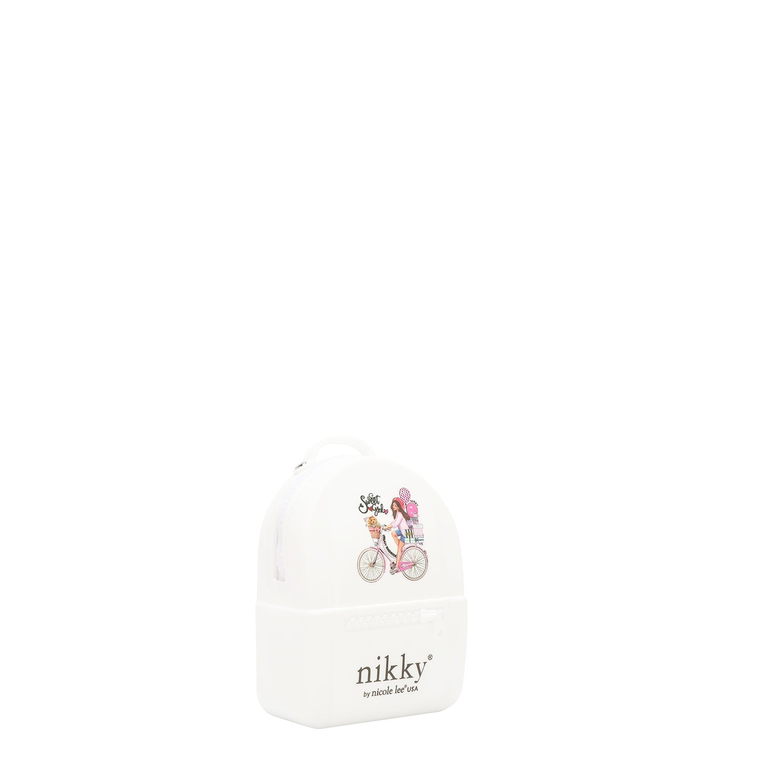 MONEDERO MINI DE MOCHILA (SWEET GIRL - BLANCO)