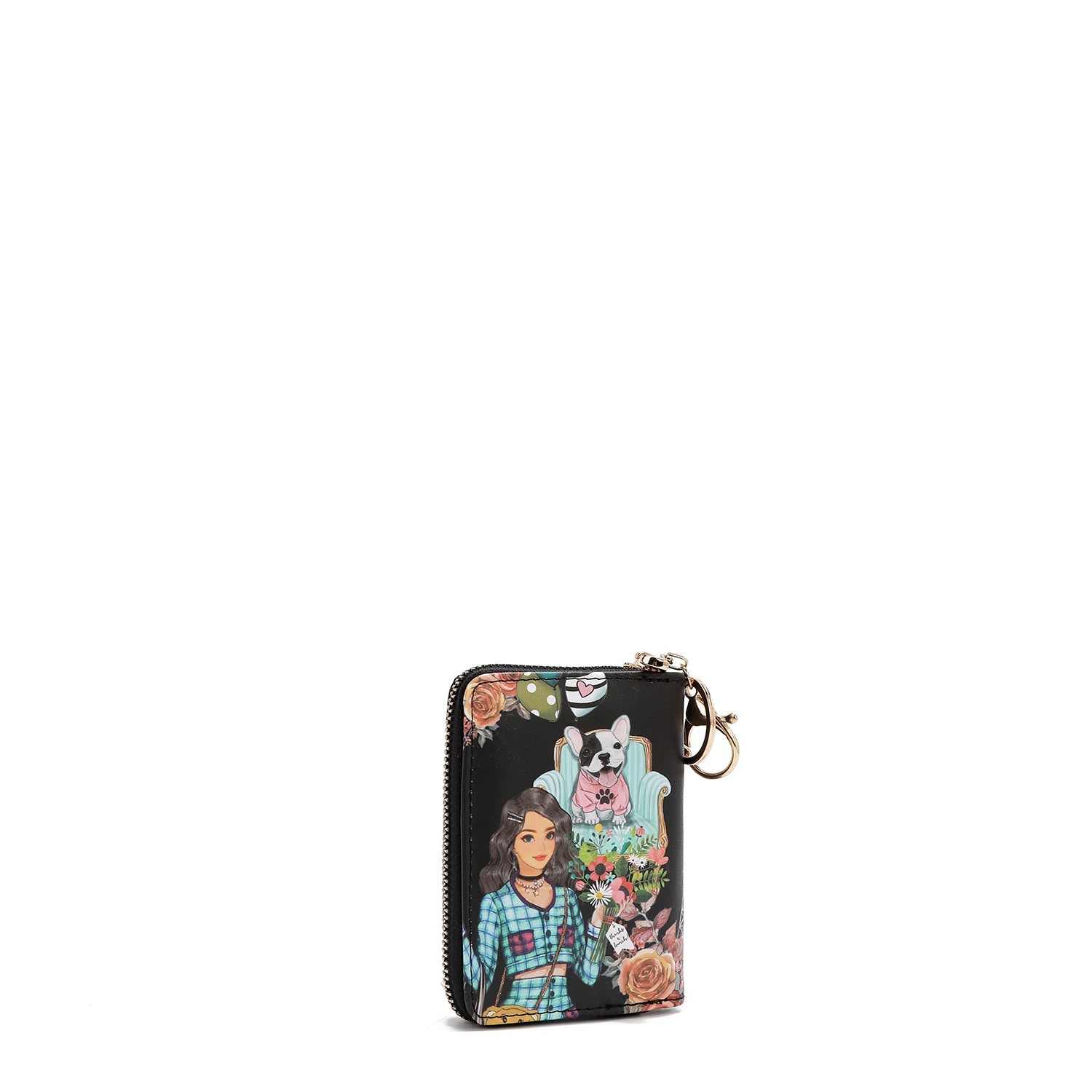 CARD HOLDER WITH ACCORDION TYPE ZIPPER (<tc><tc>Nikky</tc></tc> MAKES FRIENDS)