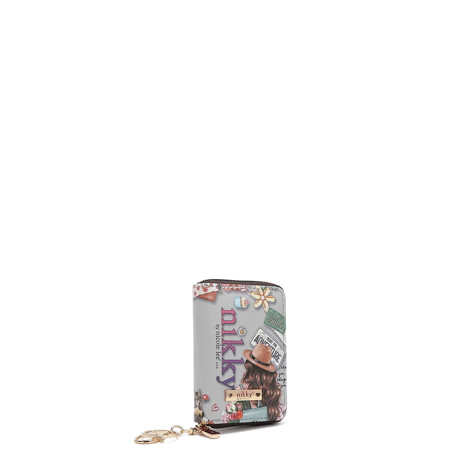 ACCORDION CARD HOLDER WITH ZIPPER <tc>NIKKY WORLD</tc>