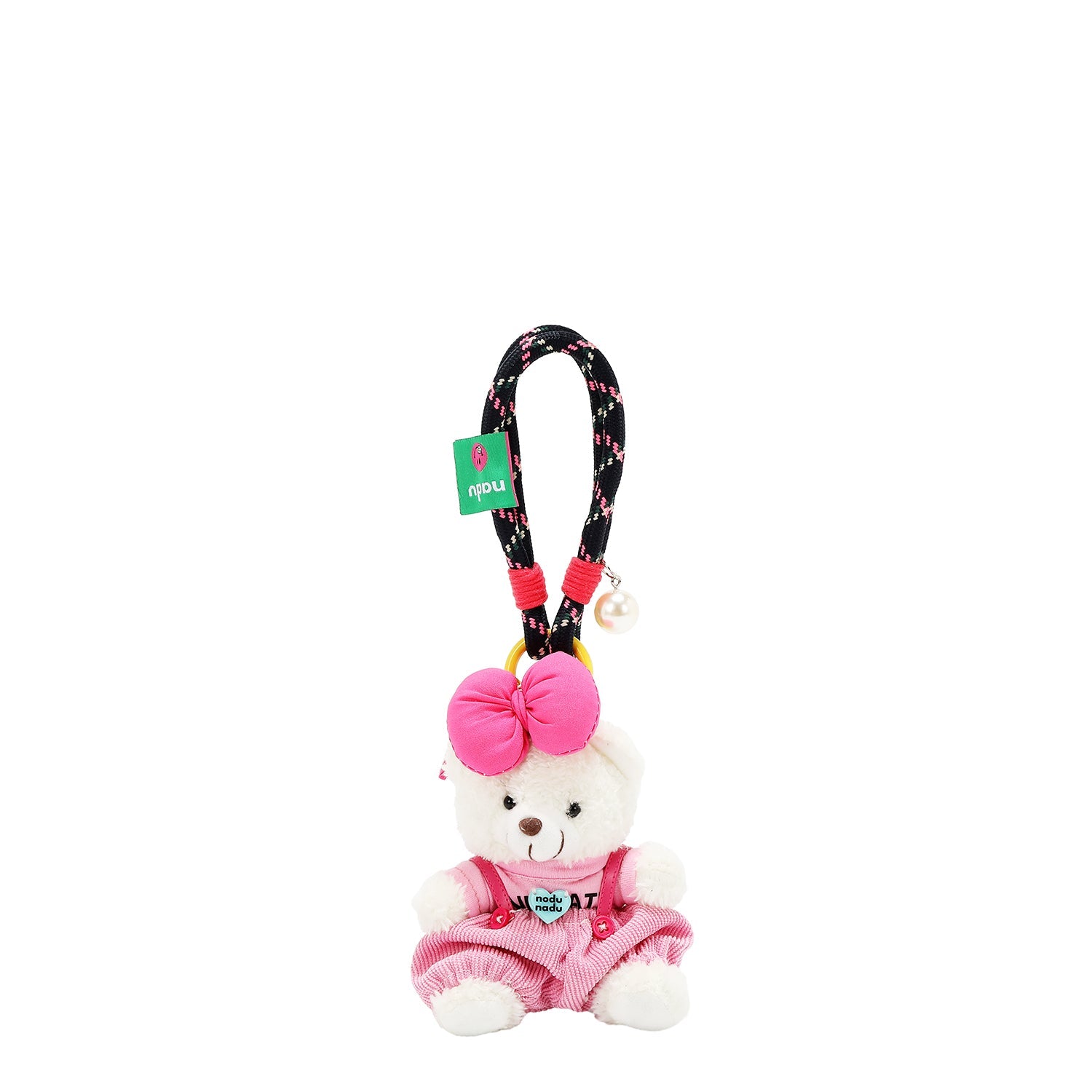 COLGANTE OSITO VESTIDO ROSA