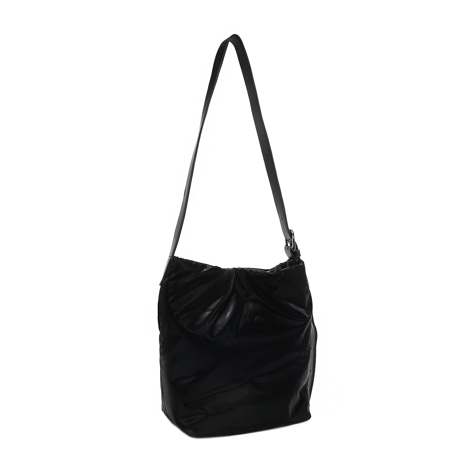 BOLSO DE CUBO CRUZADO ACOLCHADO (NEGRO)