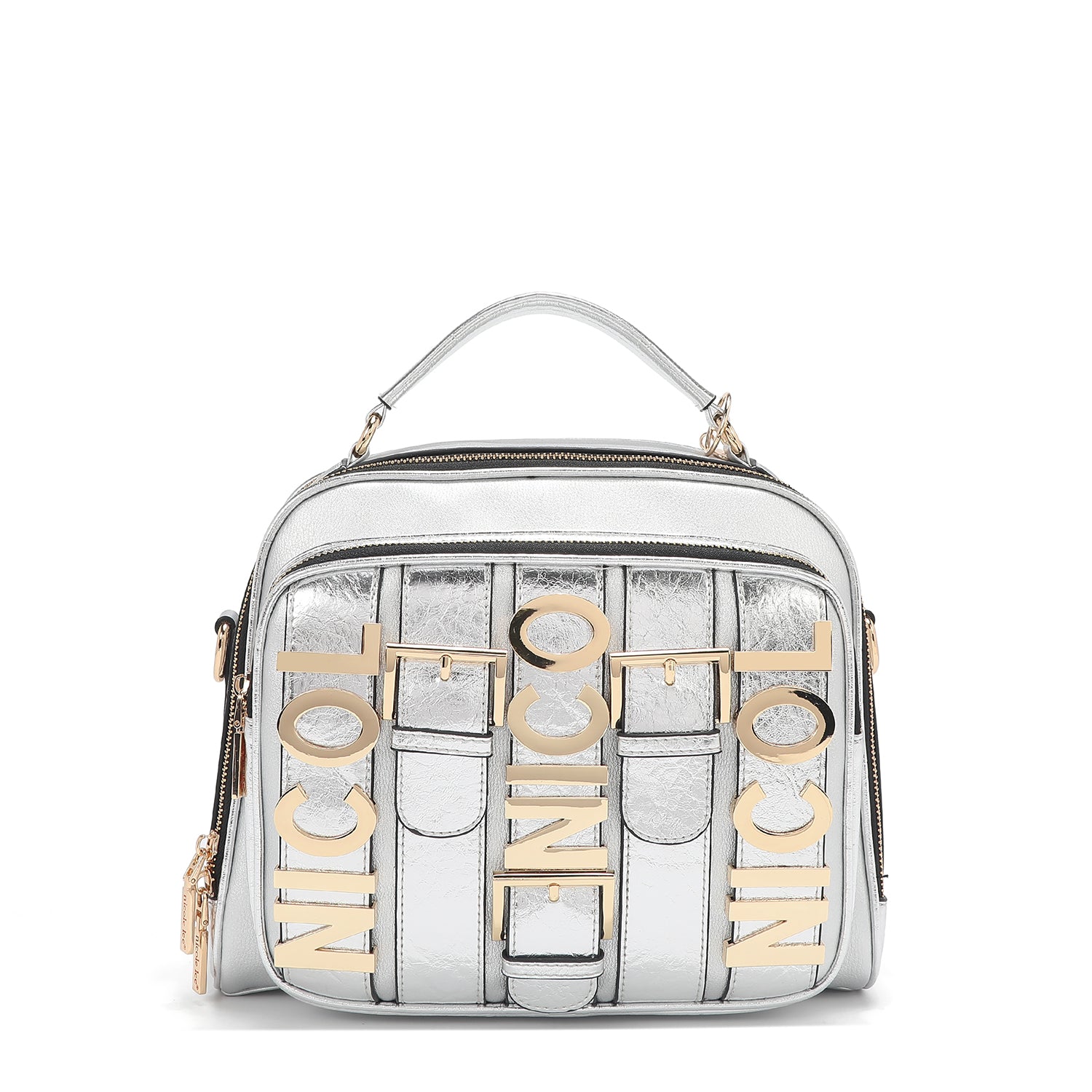 Calista handbag with upper handle (silver)