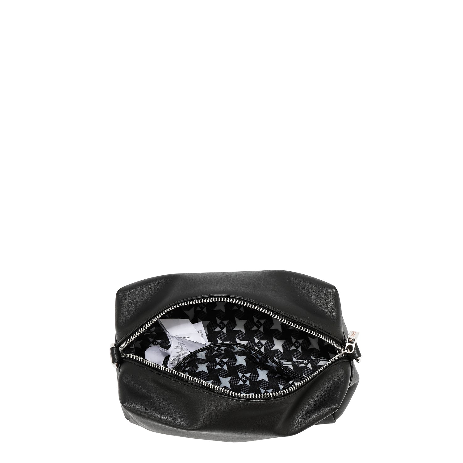 SATCHEL BAG WITH EYELETTE EDGE (SILVER)