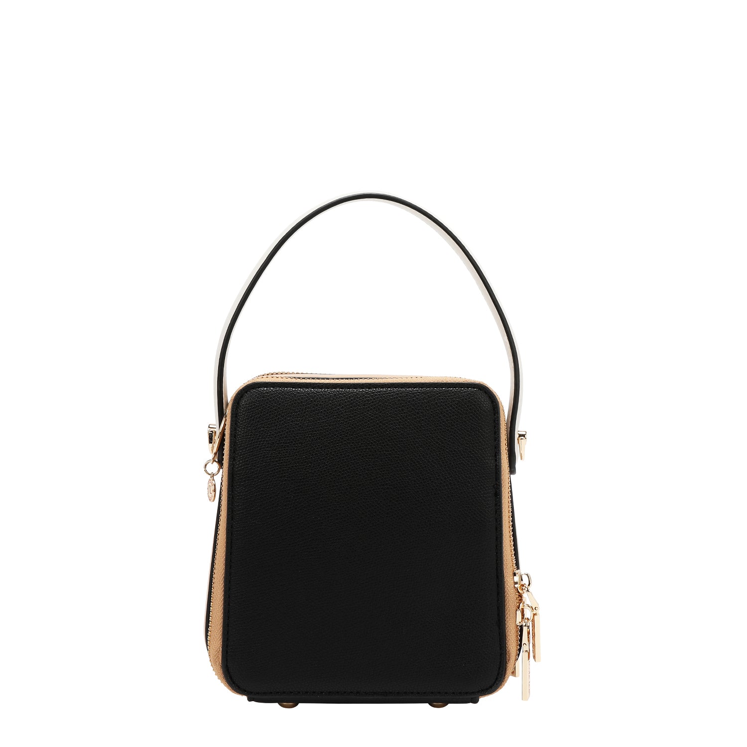 Bandolera with pocket and color blocks (black)