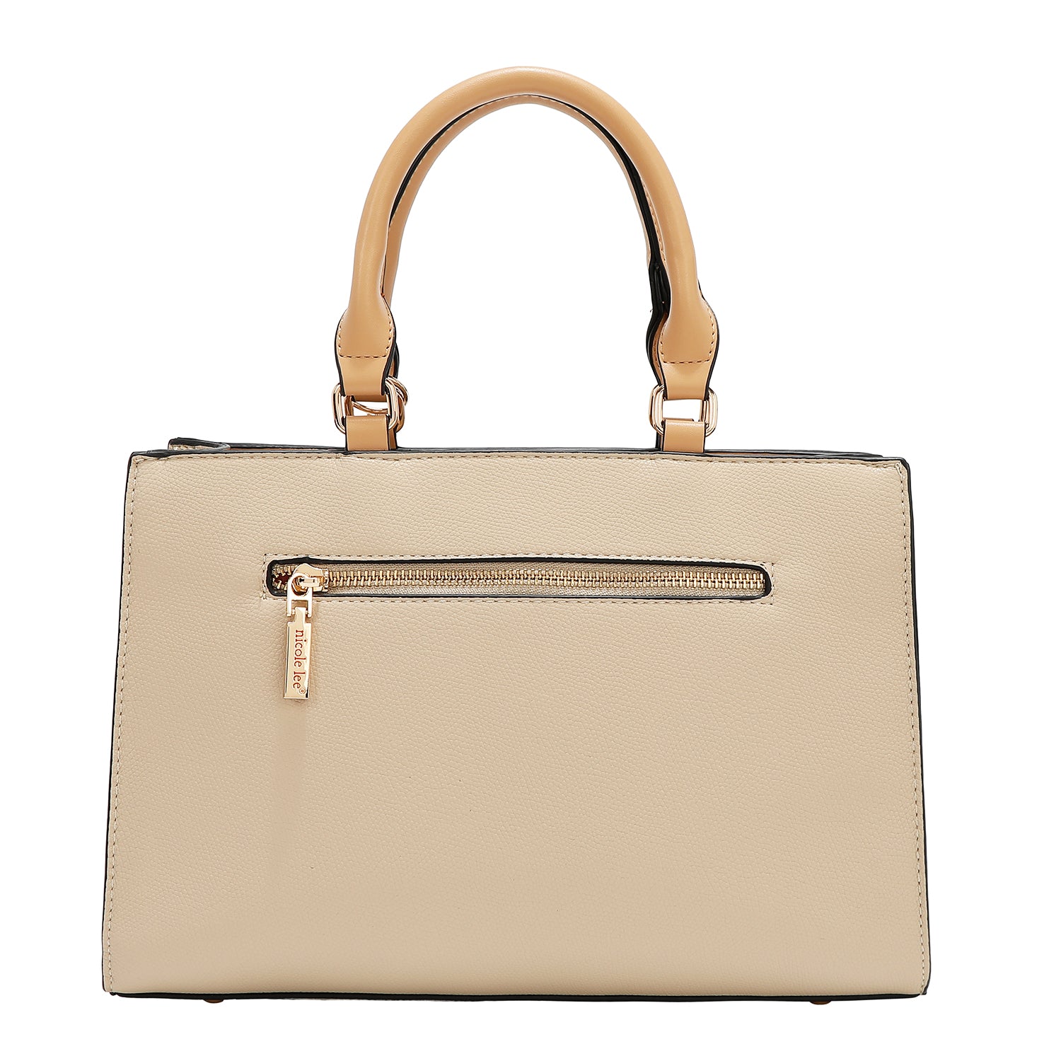 Pocket bag with color blocks (Taupe)