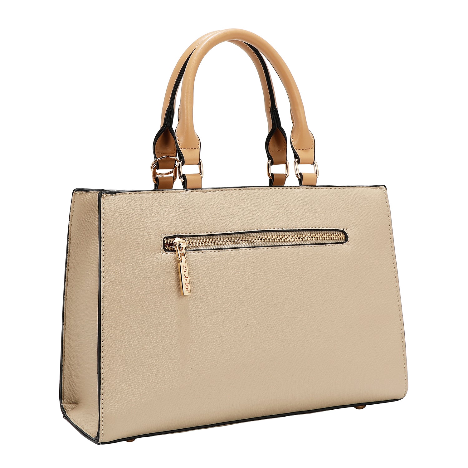 Pocket bag with color blocks (Taupe)