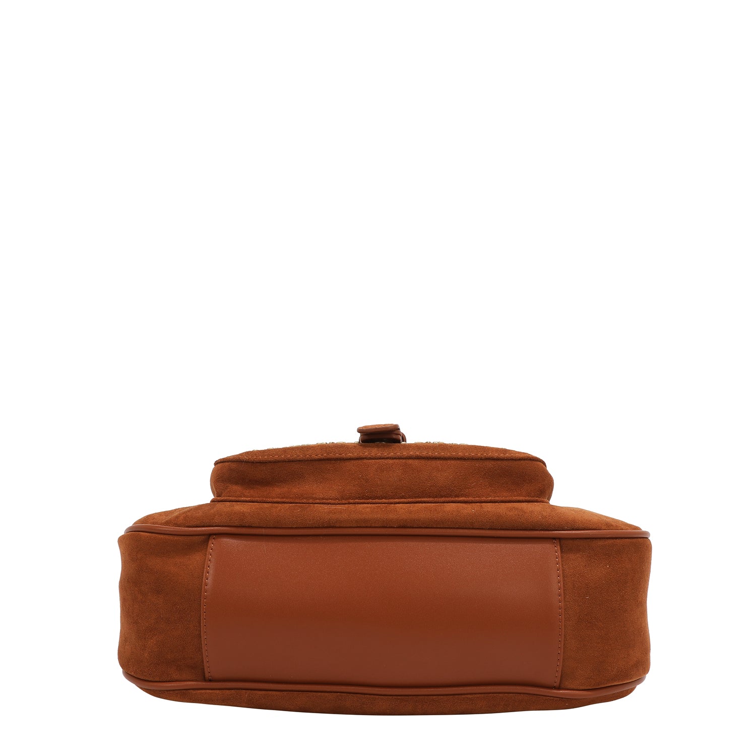 SHOULDER BAG WITH FLORAL DESIGN (BROWN)