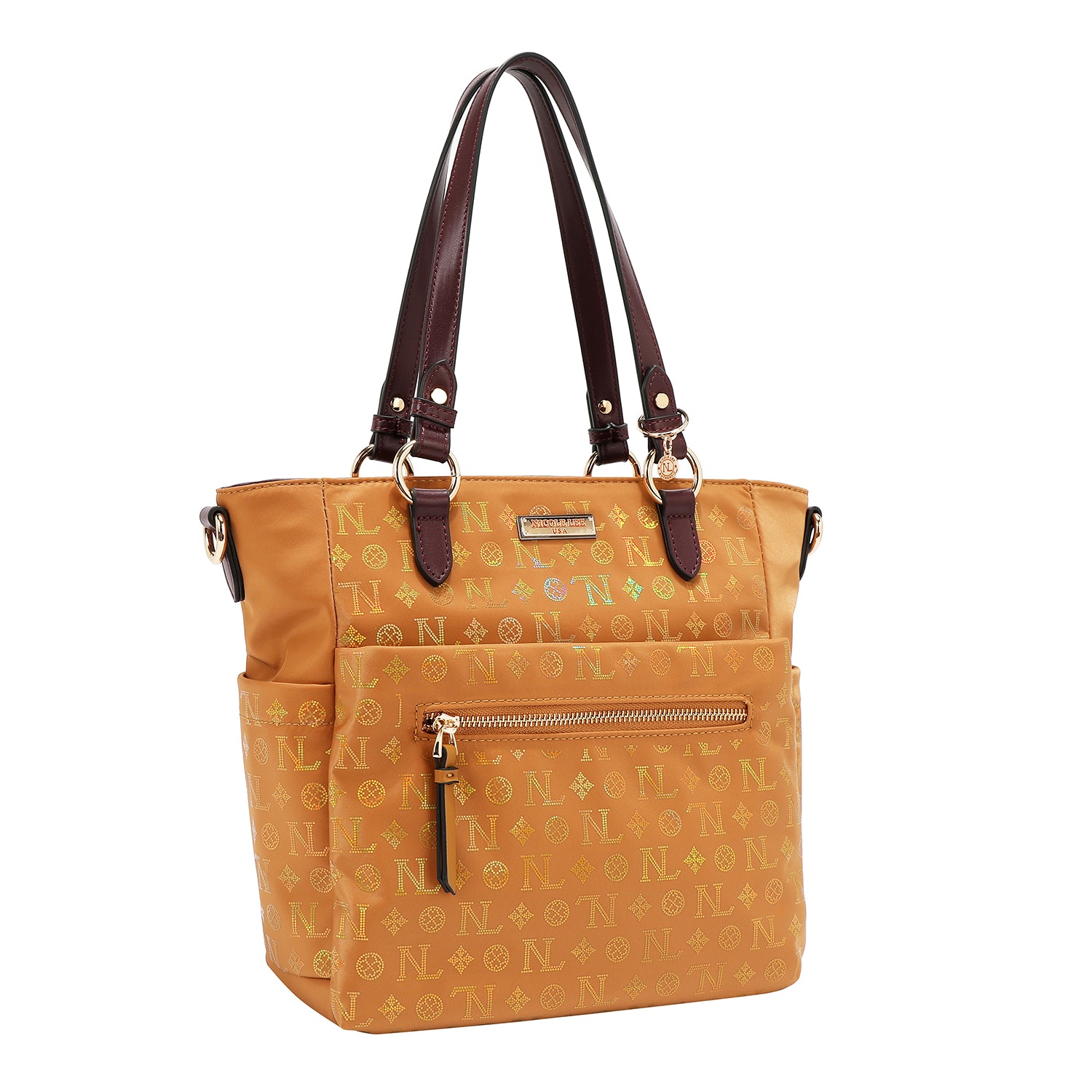 MONOGRAM HANDBAG (CAMEL)