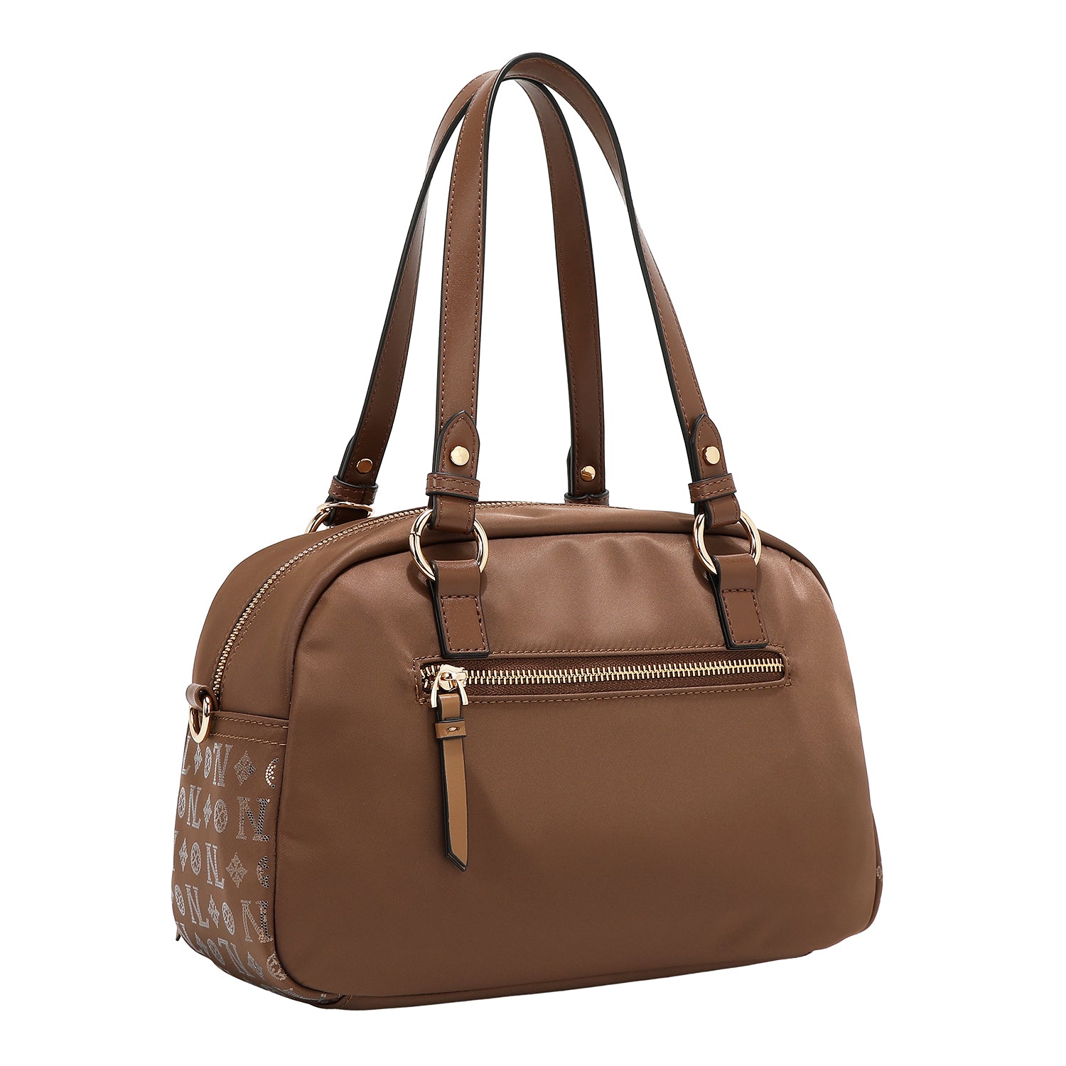 BOSTON CON LOGO MONOGRAMMA (MARRONE)