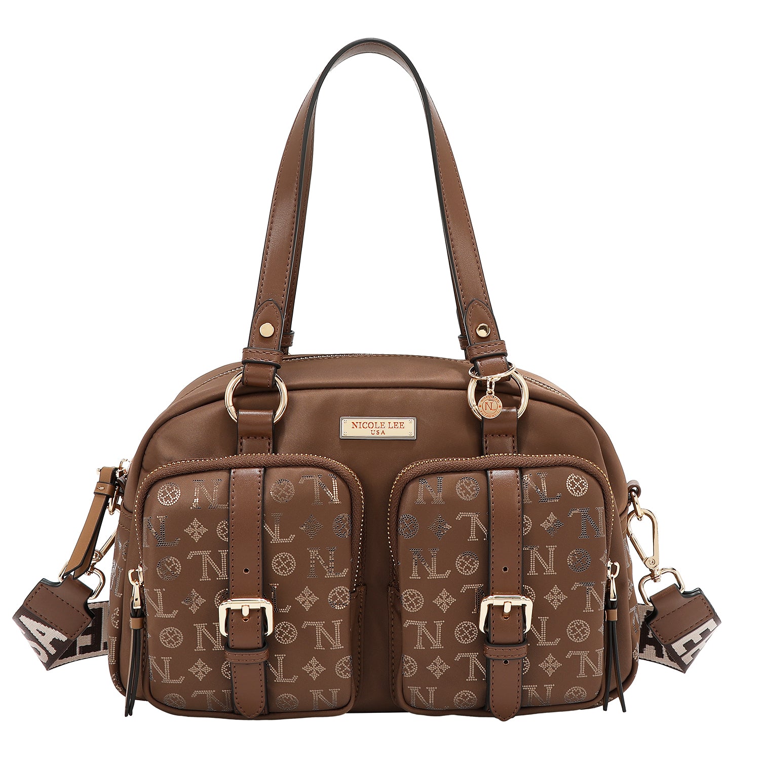 BOSTON CON LOGO MONOGRAMMA (MARRONE)