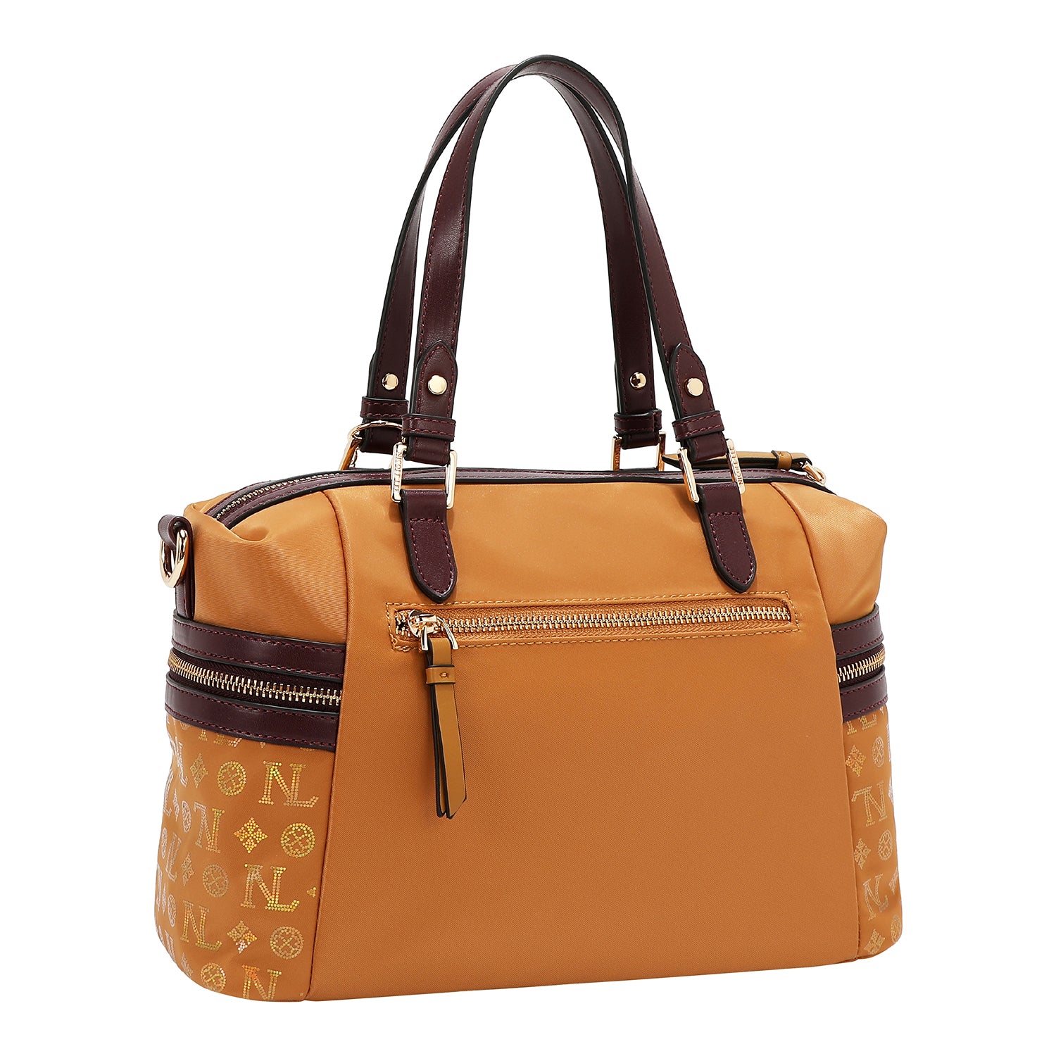 BORSA A BORSA CON LOGO MONOGRAMMA (CAMMELLO)