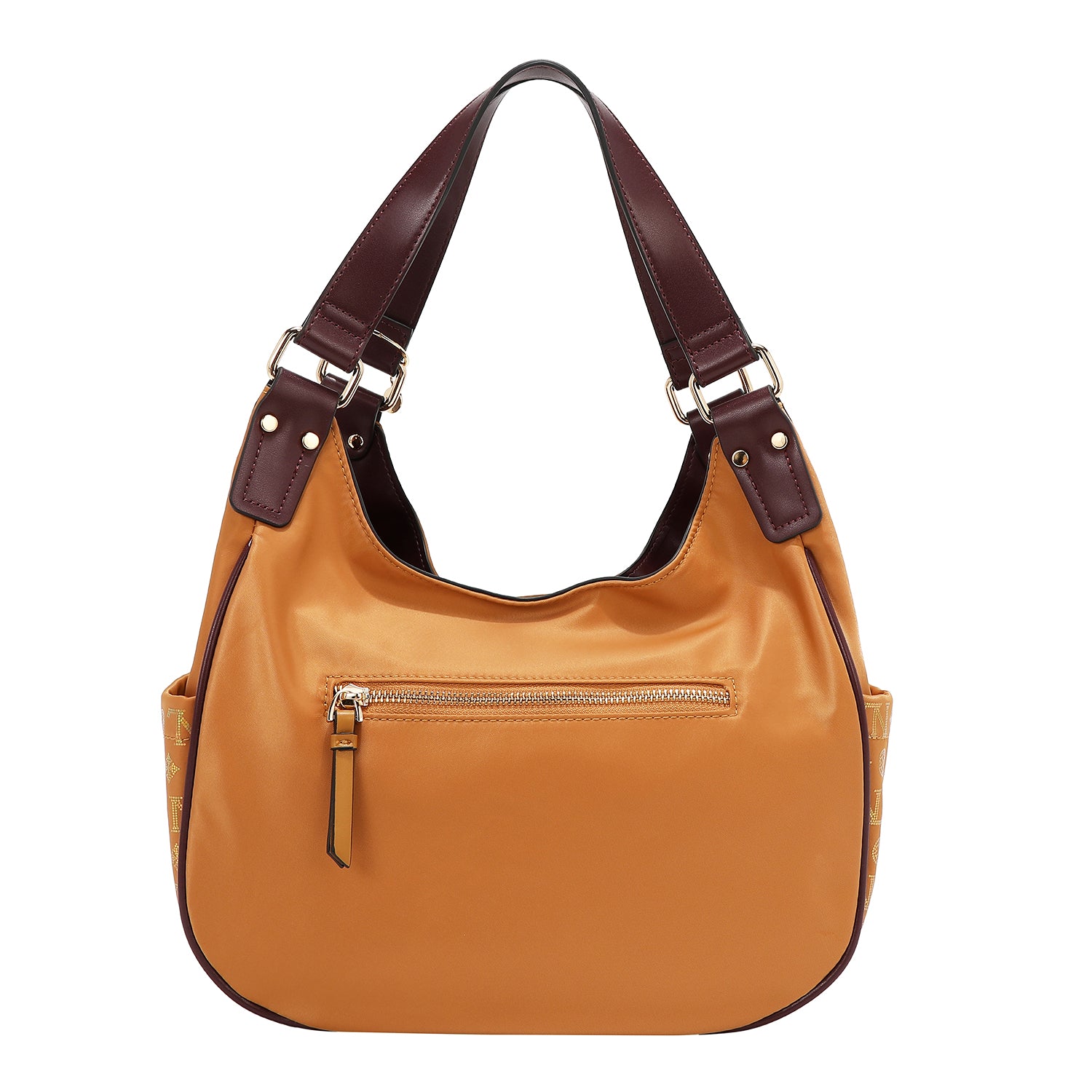 BORSA A TRACOLLA CON LOGO MONOGRAMMA (CAMMELLO)