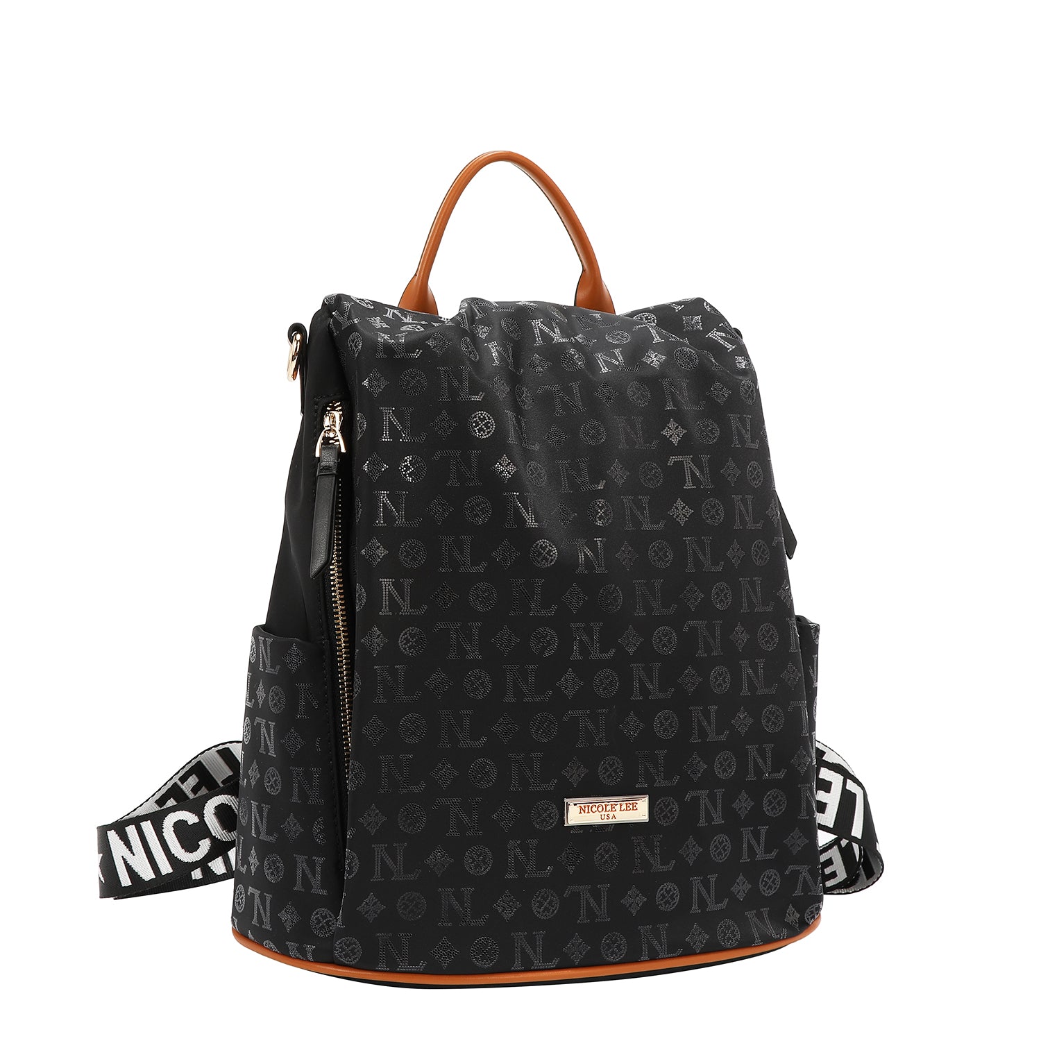 ZAINO CON LOGO MONOGRAMMA (NERO)