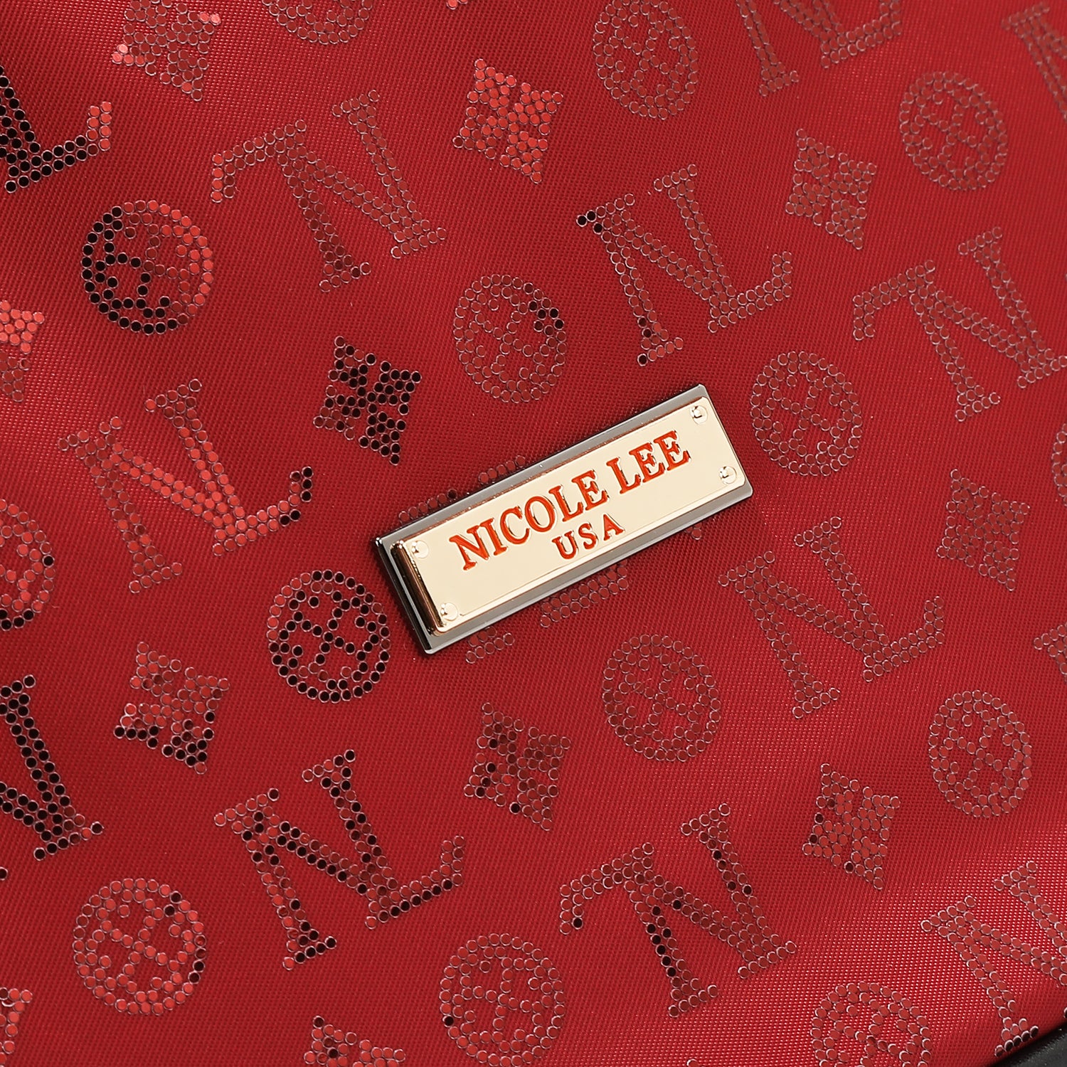 BACKPACK WITH MONOGRAM LOGO (RED)