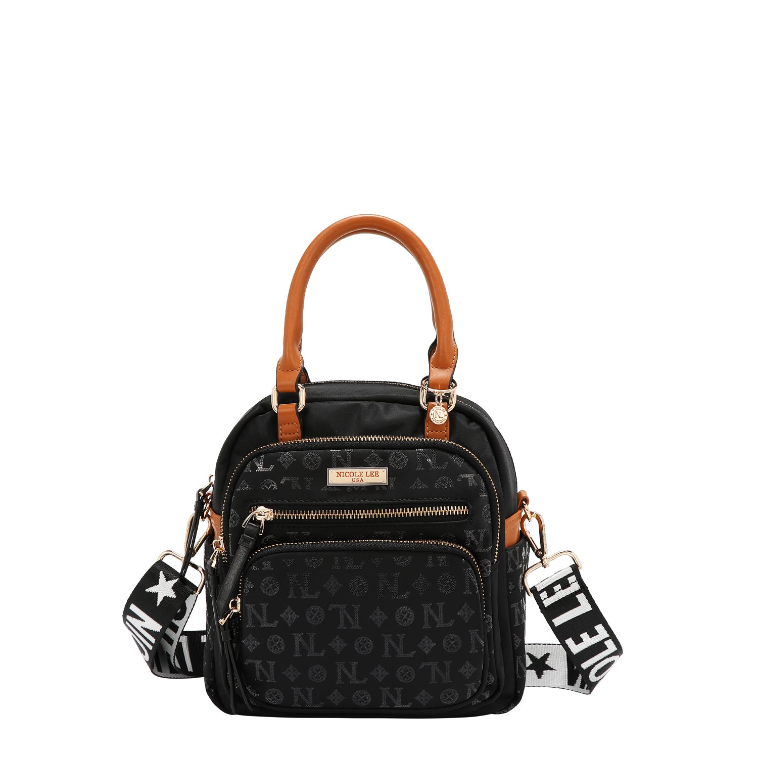 BORSA MULTIUSO CON LOGO MONOGRAMMA (NERO)