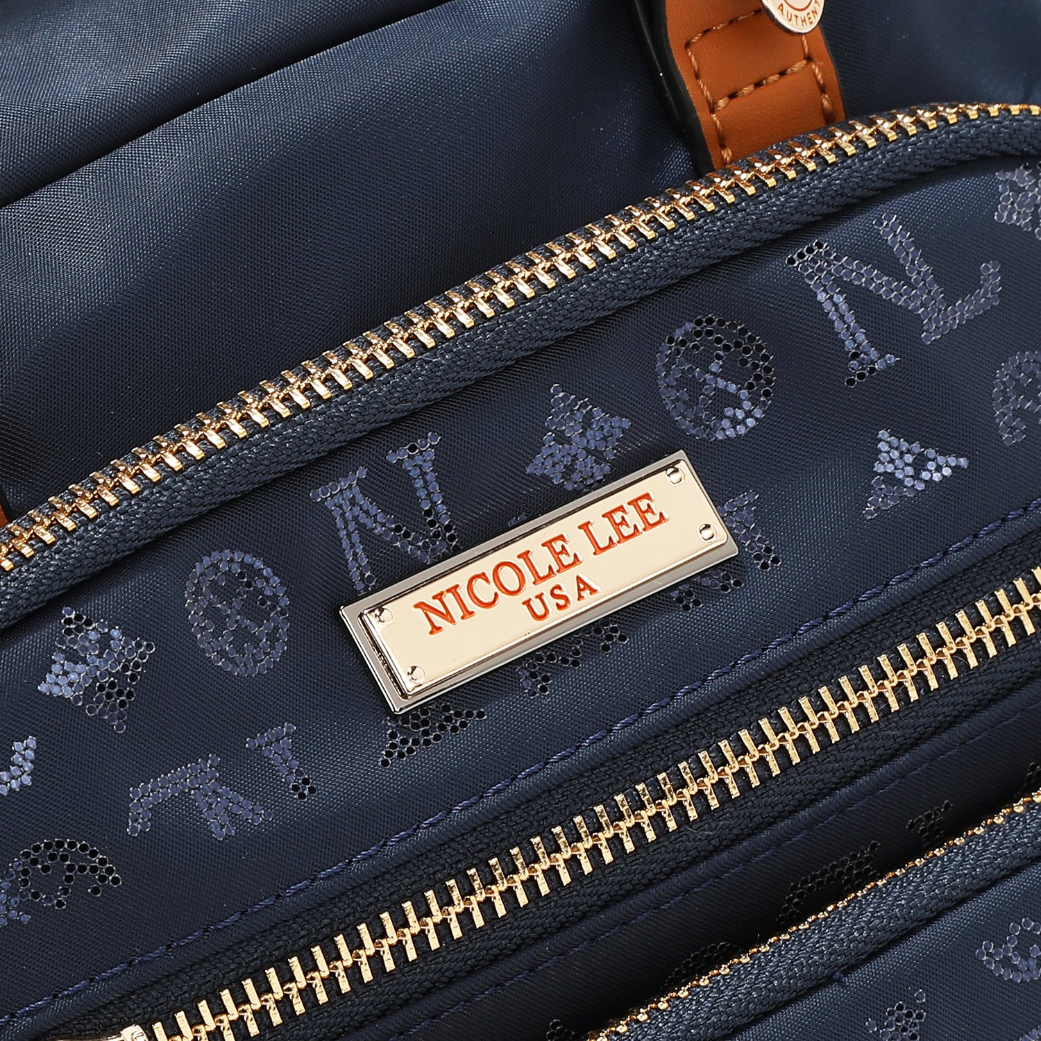 BORSA MULTIUSO CON LOGO MONOGRAMMA (BLU)