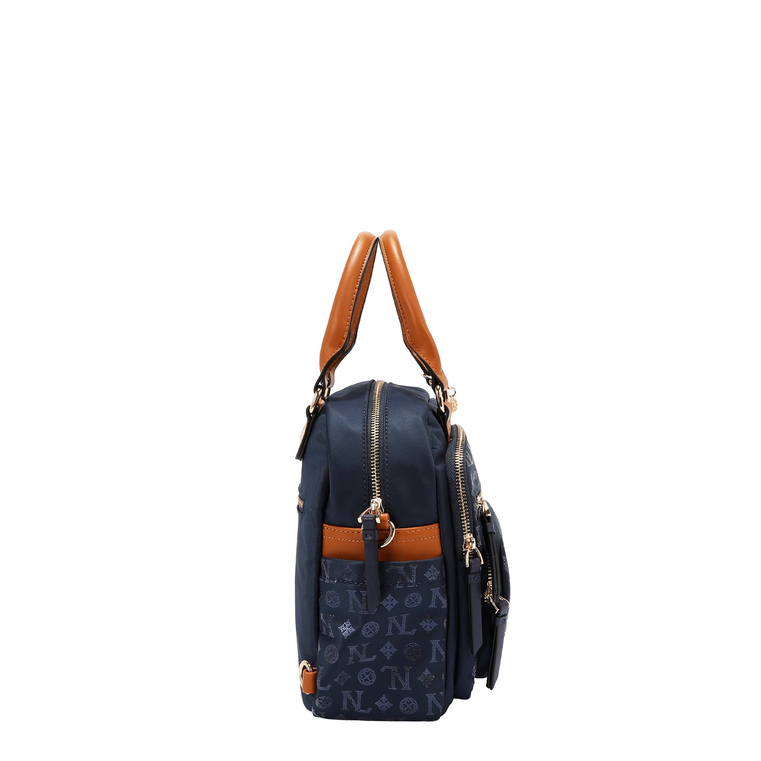 BORSA MULTIUSO CON LOGO MONOGRAMMA (BLU)