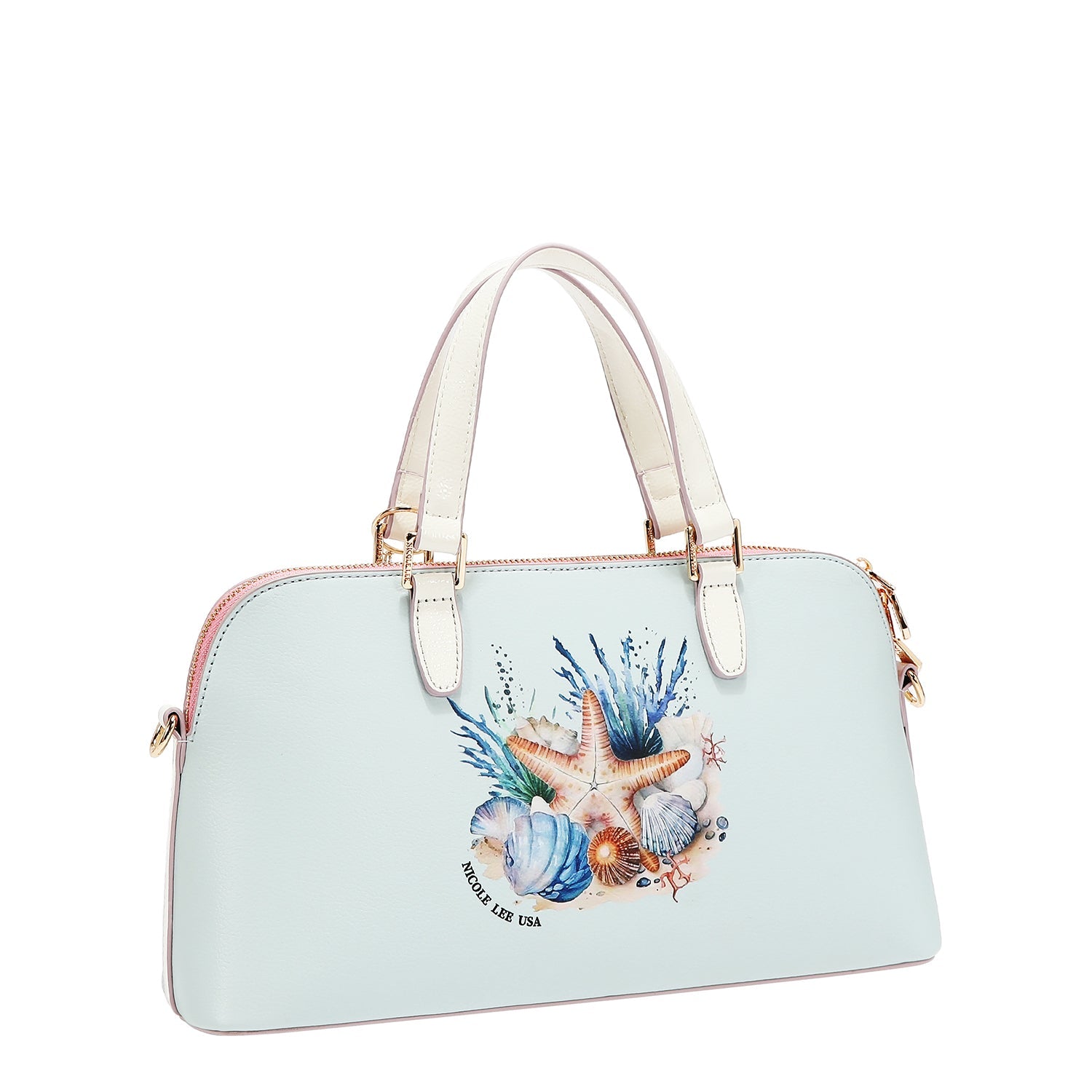 NICOLE OCEAN DOME HANDBAG (BLUE)