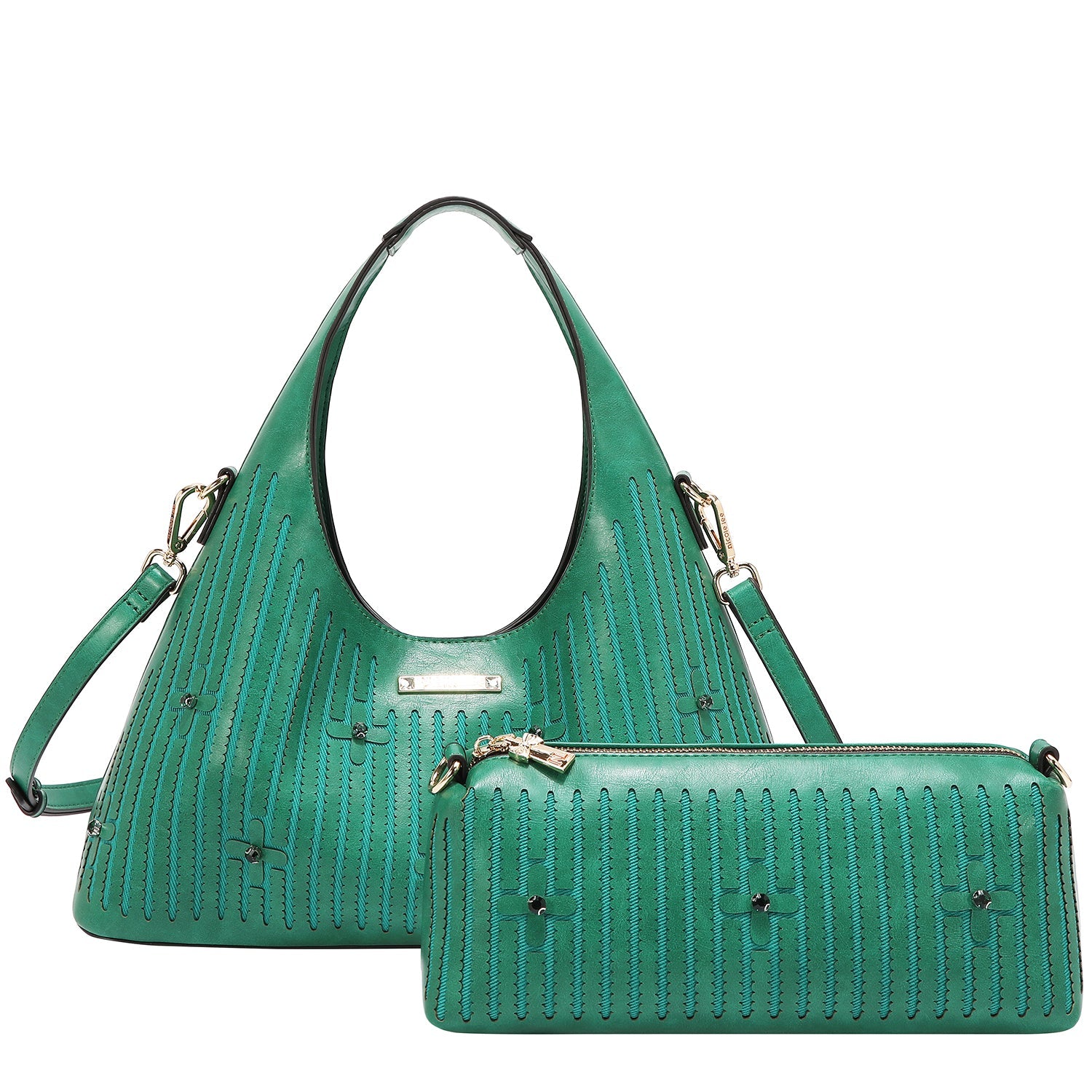 BORSA CON CUCITURA (VERDE)