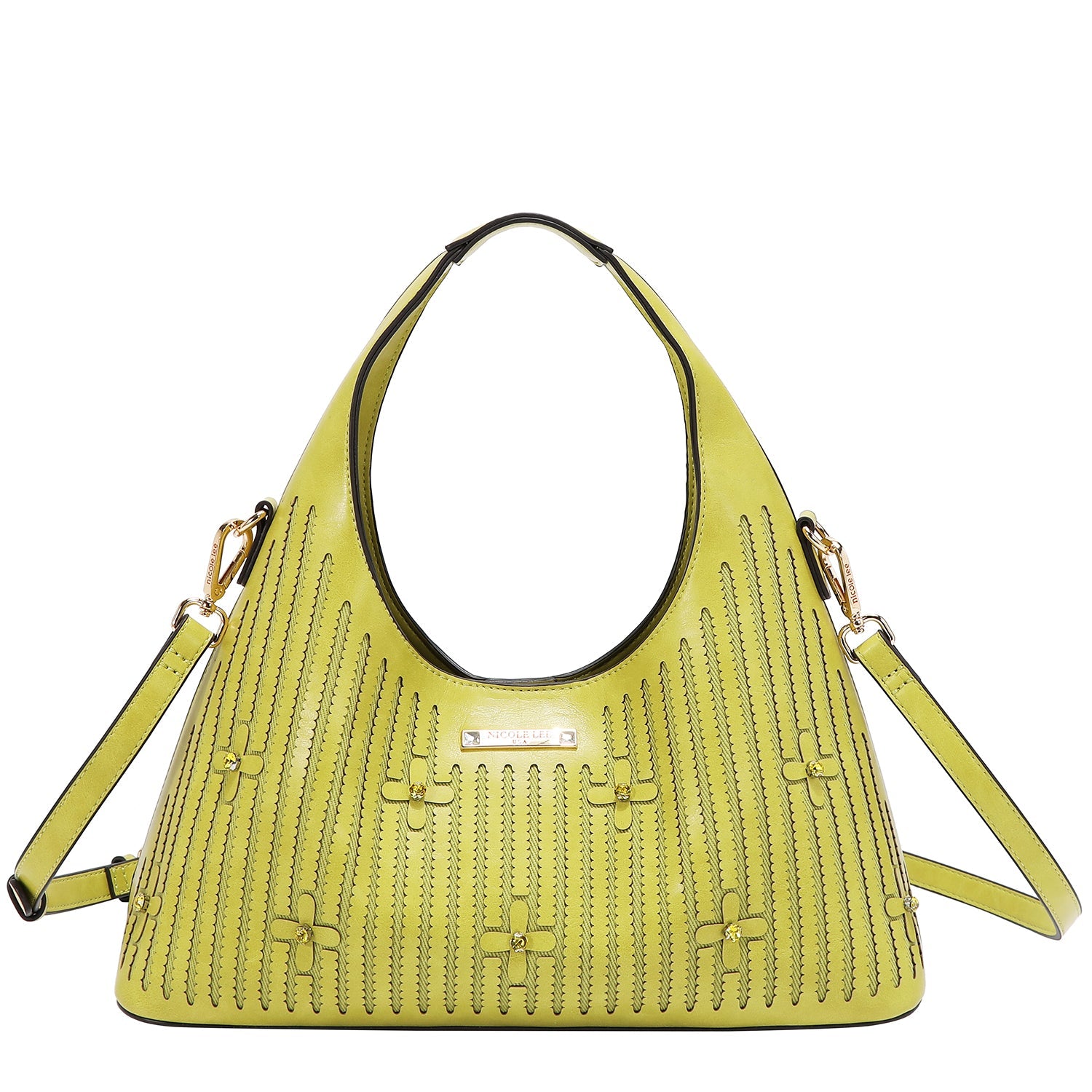 BORSA CON CUCITURA (LIME)