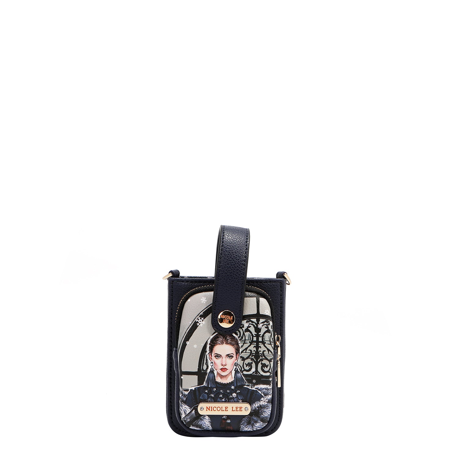 CUSTODIA PER TELEFONO A TRACOLLA CON TRACOLLA (<tc>MODA SNOWFLAKE</tc>)