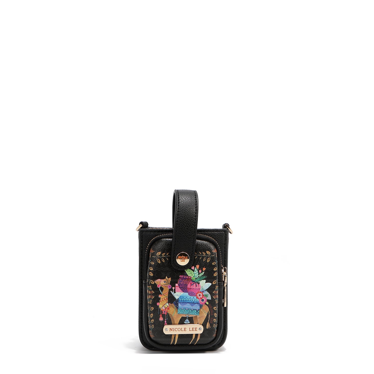 CROSSBODY-TELEFONHÜLLE MIT RIEMEN (SAHARA TREASURE)