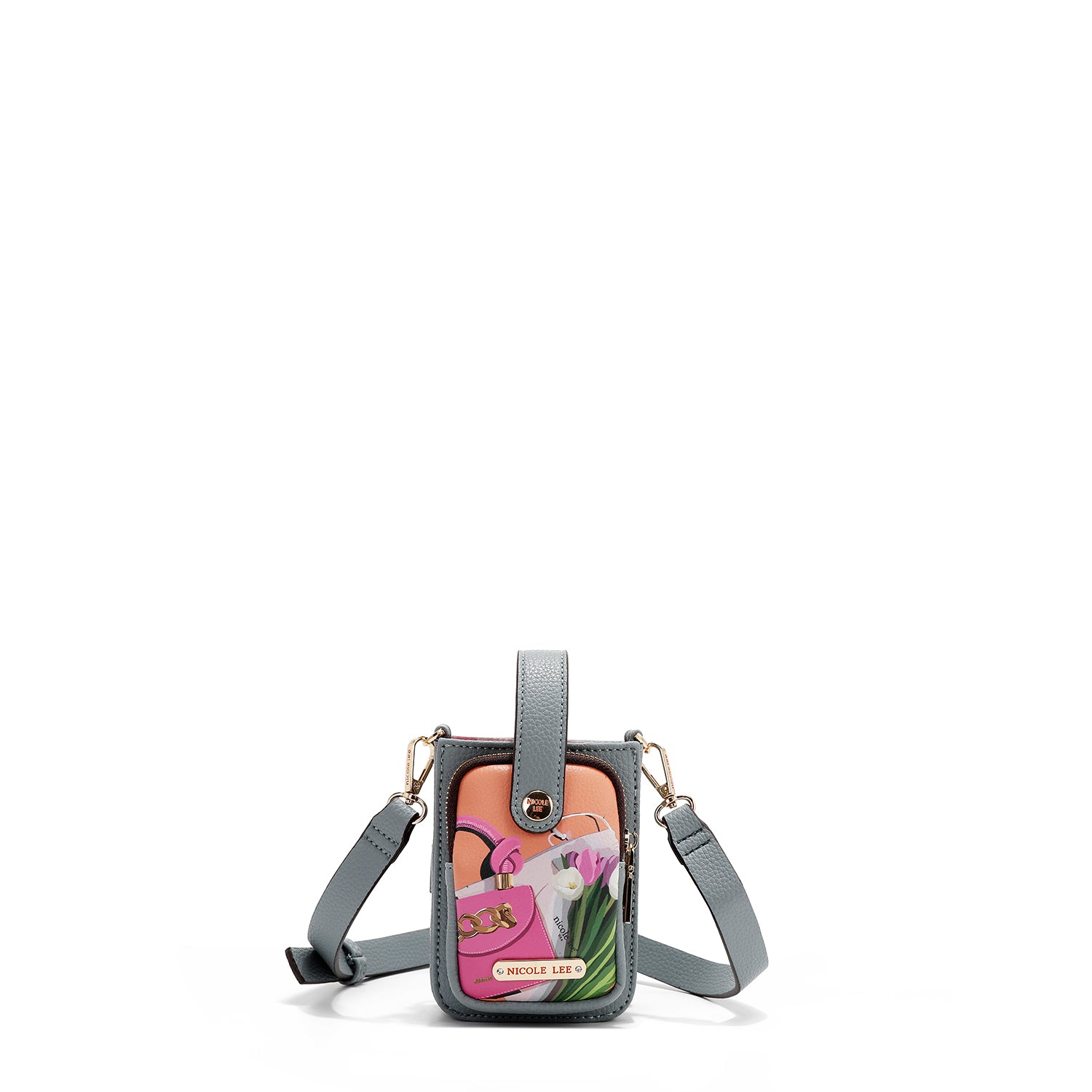 FUNDA DE TELEFONO CRUZADA CON CORREA (VIOLET BLOSSOM)