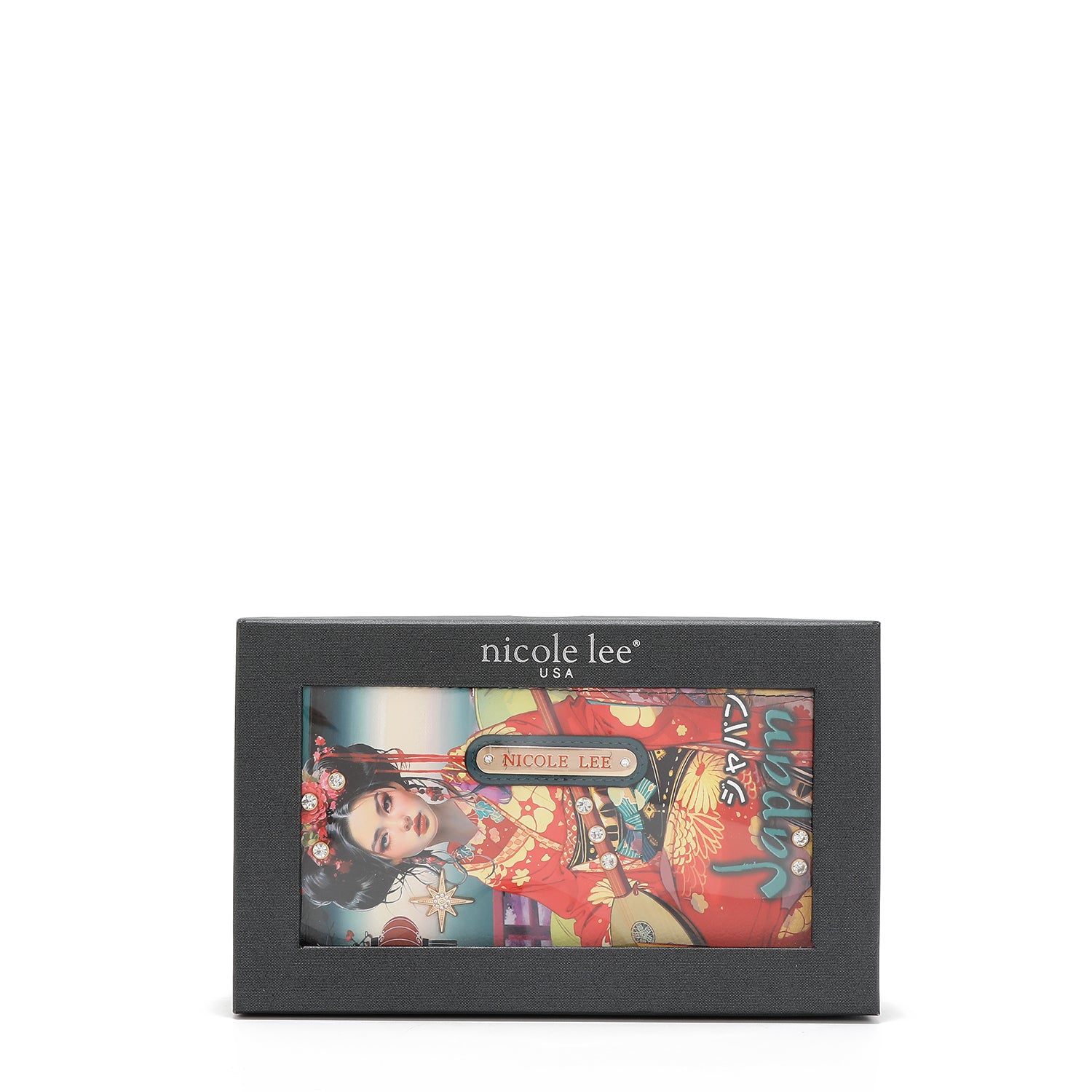 CARTERA PLEGABLE CON LA FIRMA DE NL CON CORREA (AKIKO LA BELLEZA)