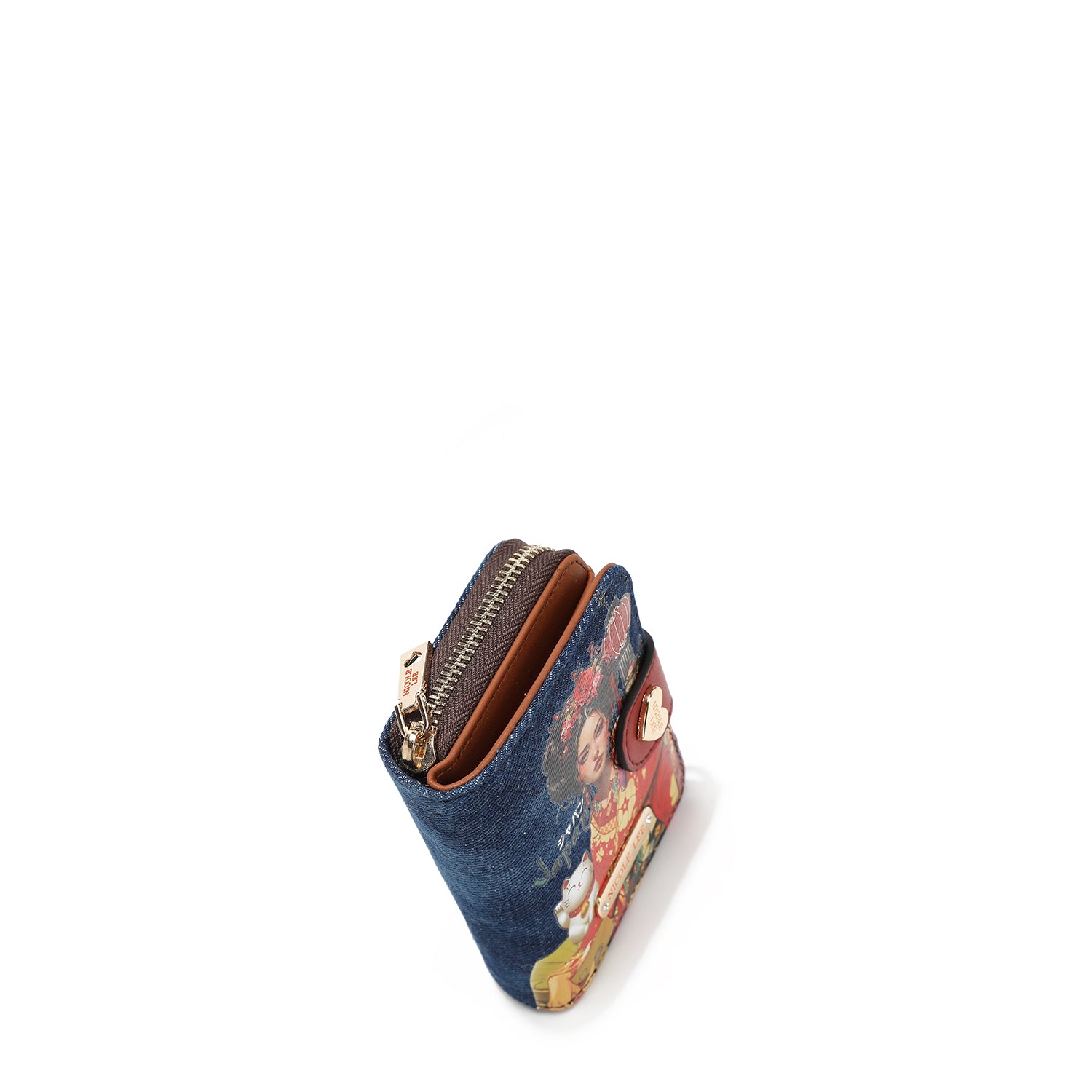 DENIM HEART FOLDABLE WALLET (<tc>AKIKO LA BELLEZA</tc>)