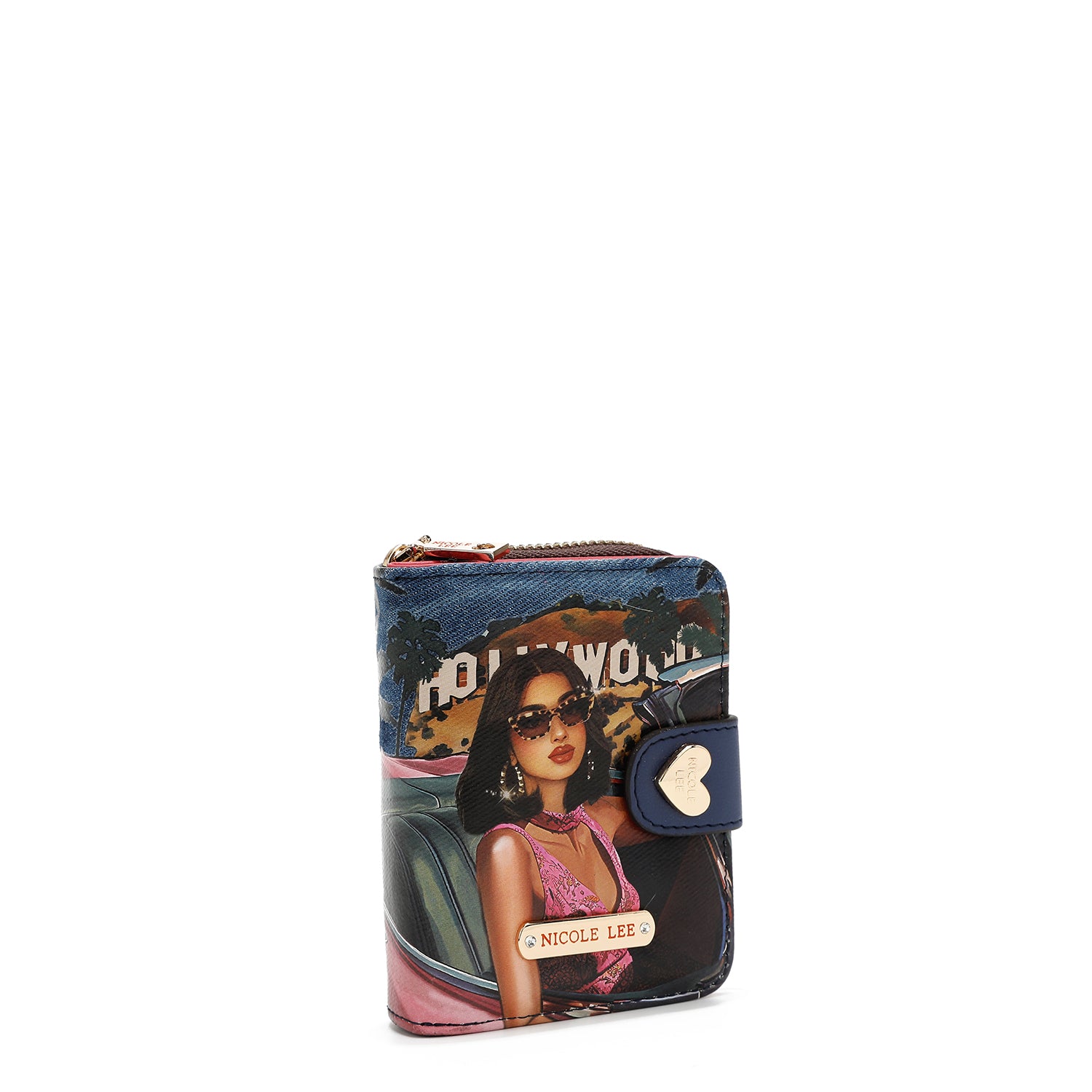 PORTAFOGLIO PIEGHEVOLE CUORE DENIM (<tc><tc>Hollywood Drive</tc></tc>)