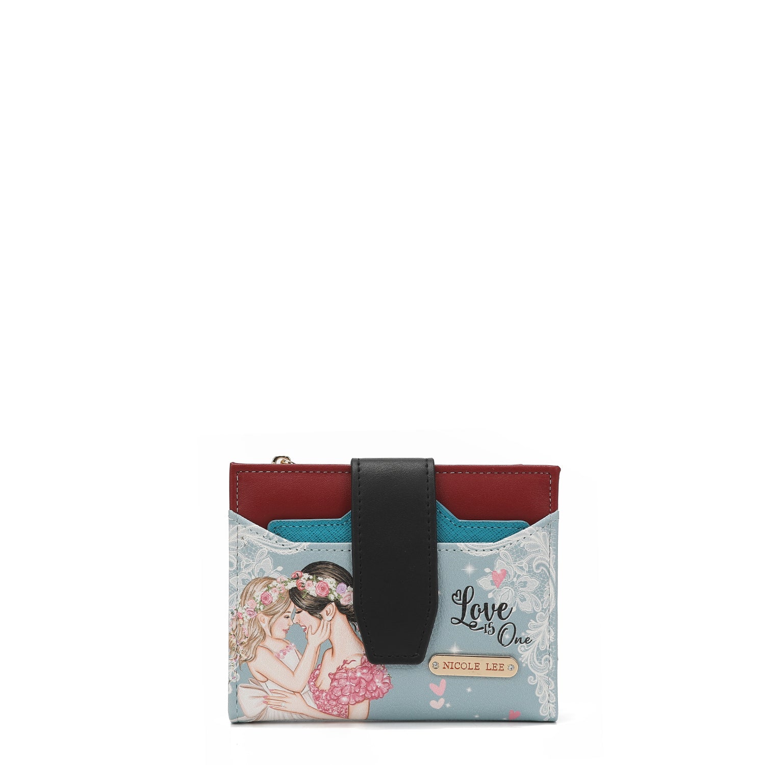 CARTERA DOBLE COMPACTA DE MODA CON BLOQUEO RFID