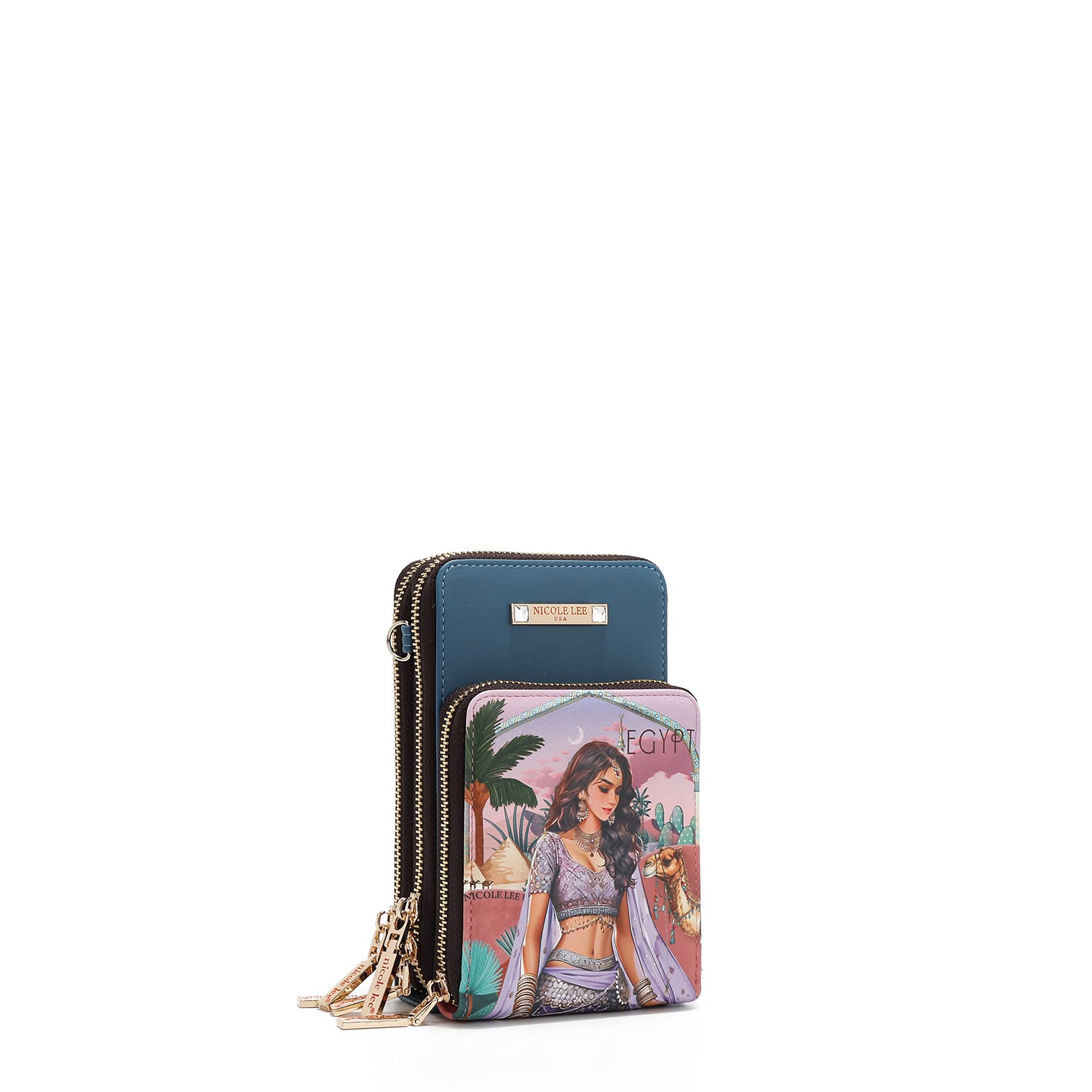BORSA A TRACOLLA MULTIFUNZIONALE PER CELLULARE (<tc>QUEEN CLEOPATRA</tc>)