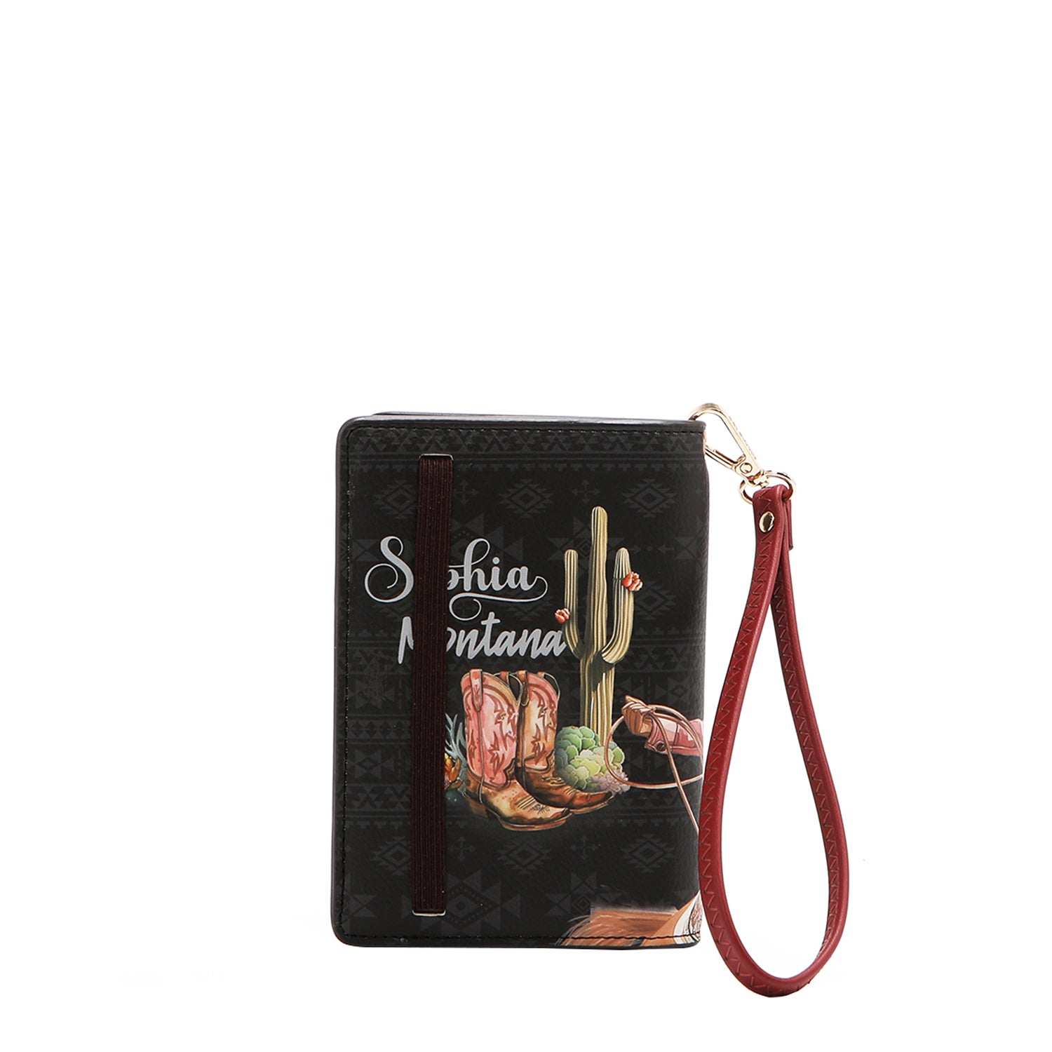 PASSPORT WALLET WITH STRAP (<tc>SOFIA MONTANA</tc>)
