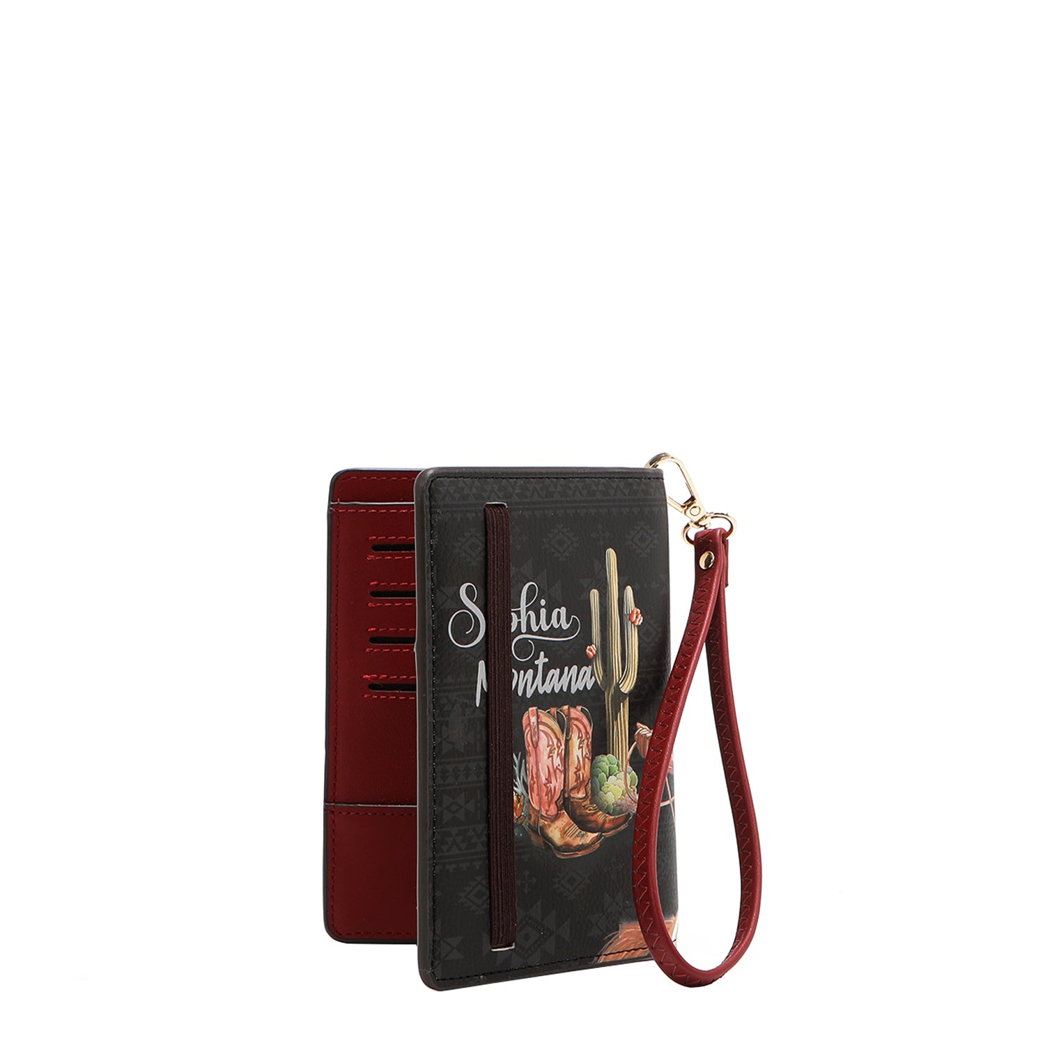 PASSPORT WALLET WITH STRAP (<tc>SOFIA MONTANA</tc>)