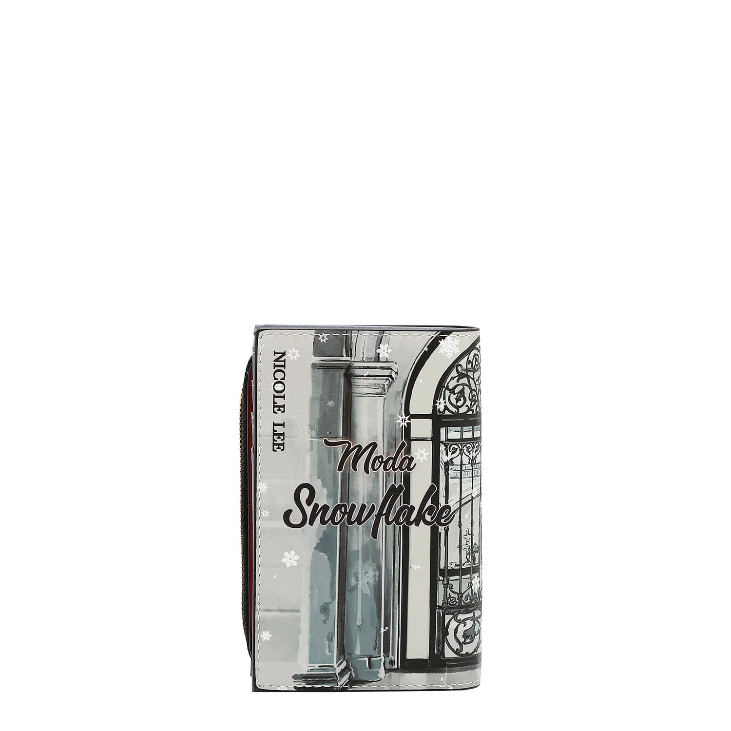 FOLDABLE WALLET WITH CENTRAL ZIPPER (<tc>MODA SNOWFLAKE</tc>)