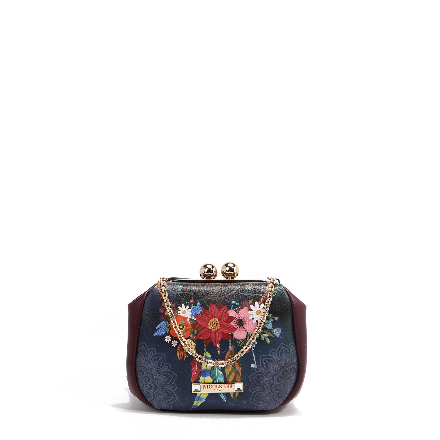 MINI BORSA A TRACOLLA CON CHIUSURA KISS LOCK (<tc>DREAM COMES TRUE</tc>)