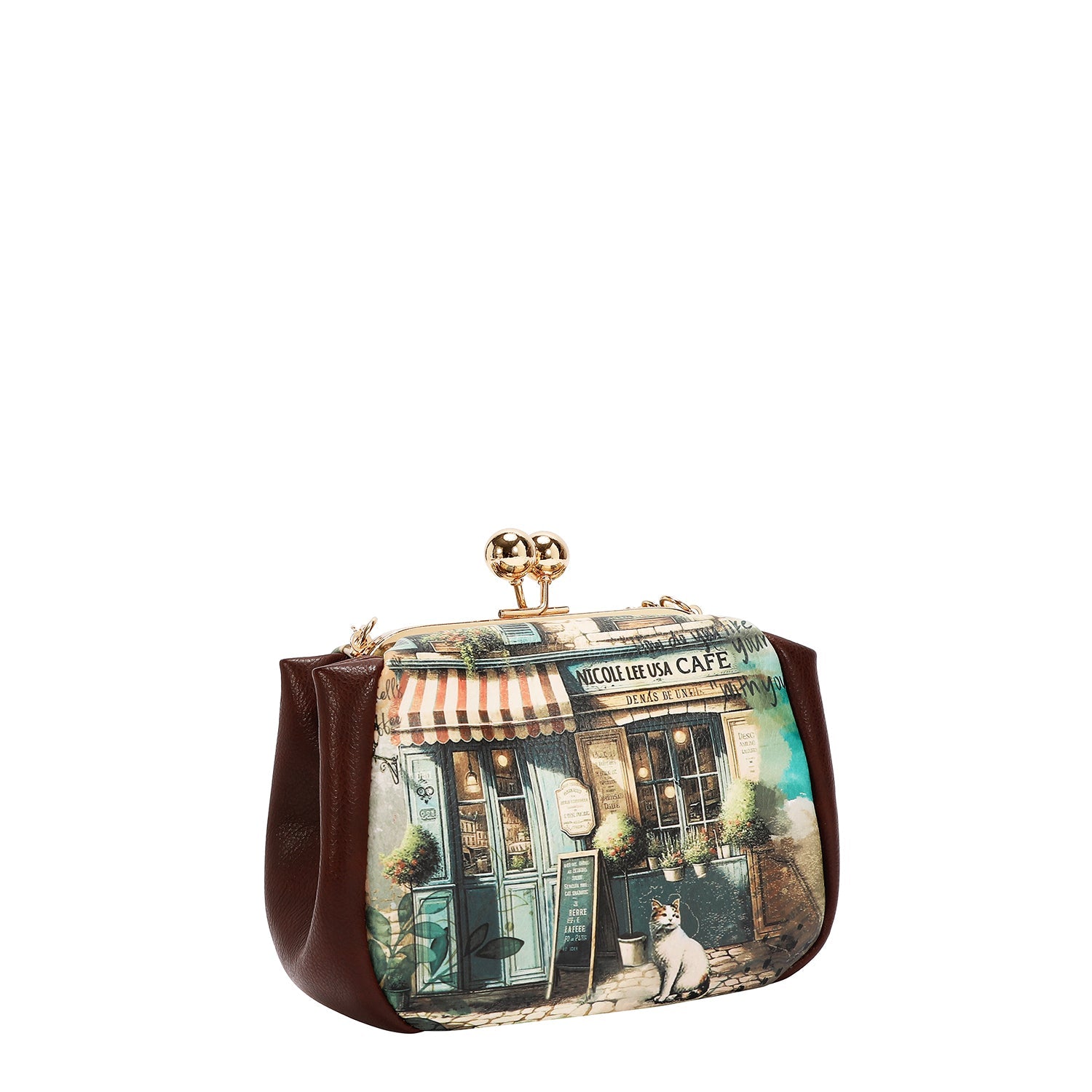 MINI BOLSO CRUZADO CON CIERRE KISS LOCK (VIRTUAL FRIEND)