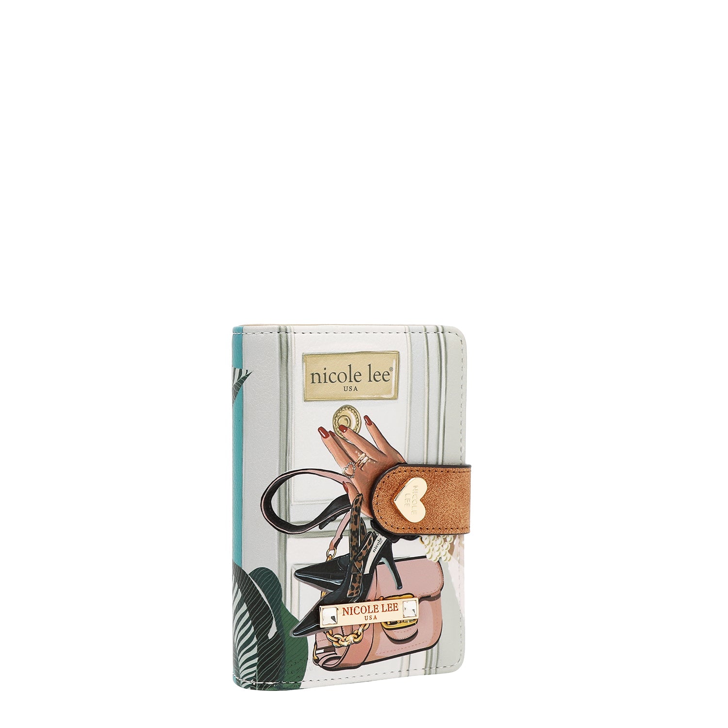 COMPACT WALLET ORGANIZER WITH SNAP TAB (<tc>EMOTION</tc>)