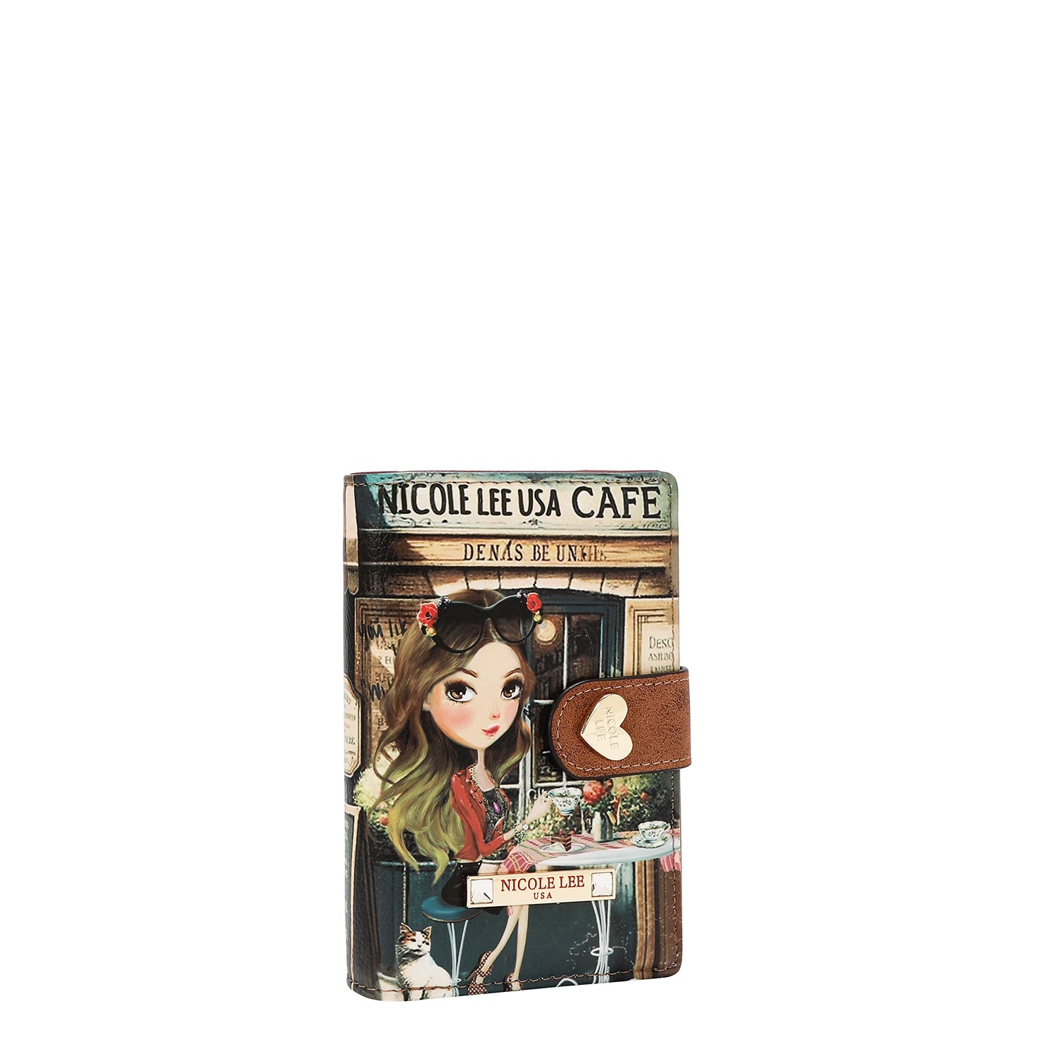 ORGANIZADOR DE BILLETERA COMPACTO CON PESTAÑA A PRESIÓN (VIRTUAL FRIEND)