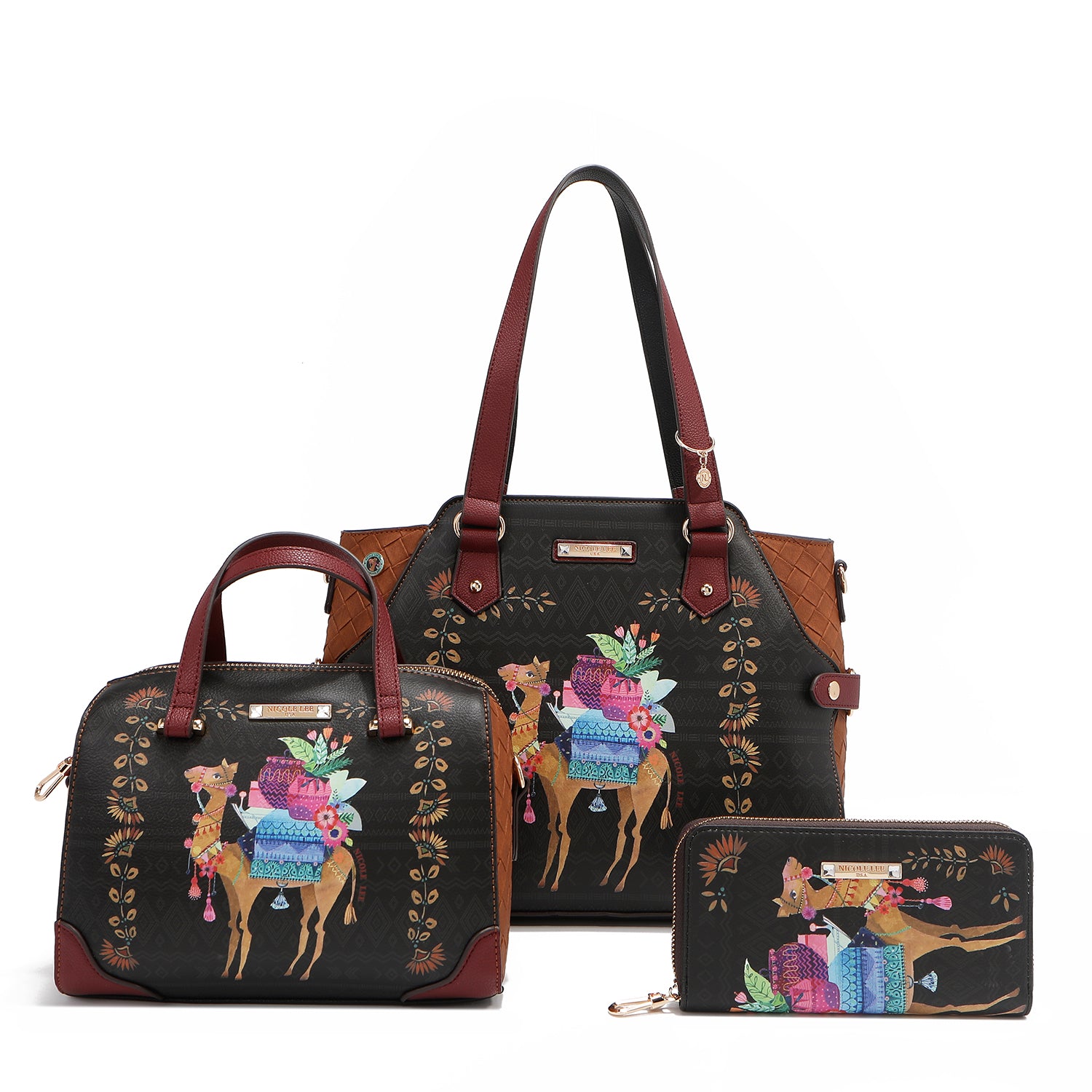 SET (TASCHE, UMHÄNGETASCHE, GELDBÖRSE) (SAHARA TREASURE)