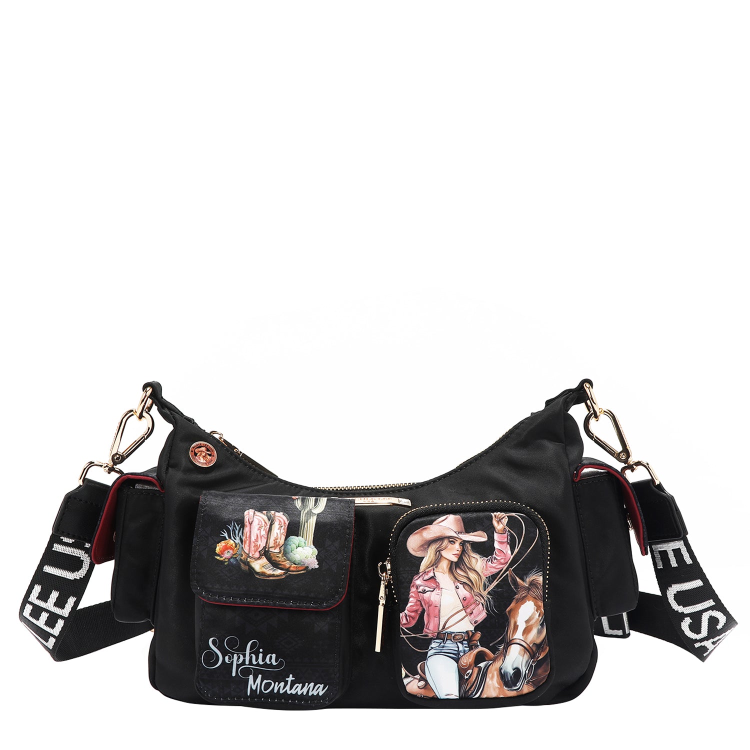 BORSA A TRACOLLA IN NYLON (<tc>SOFIA MONTANA</tc>)