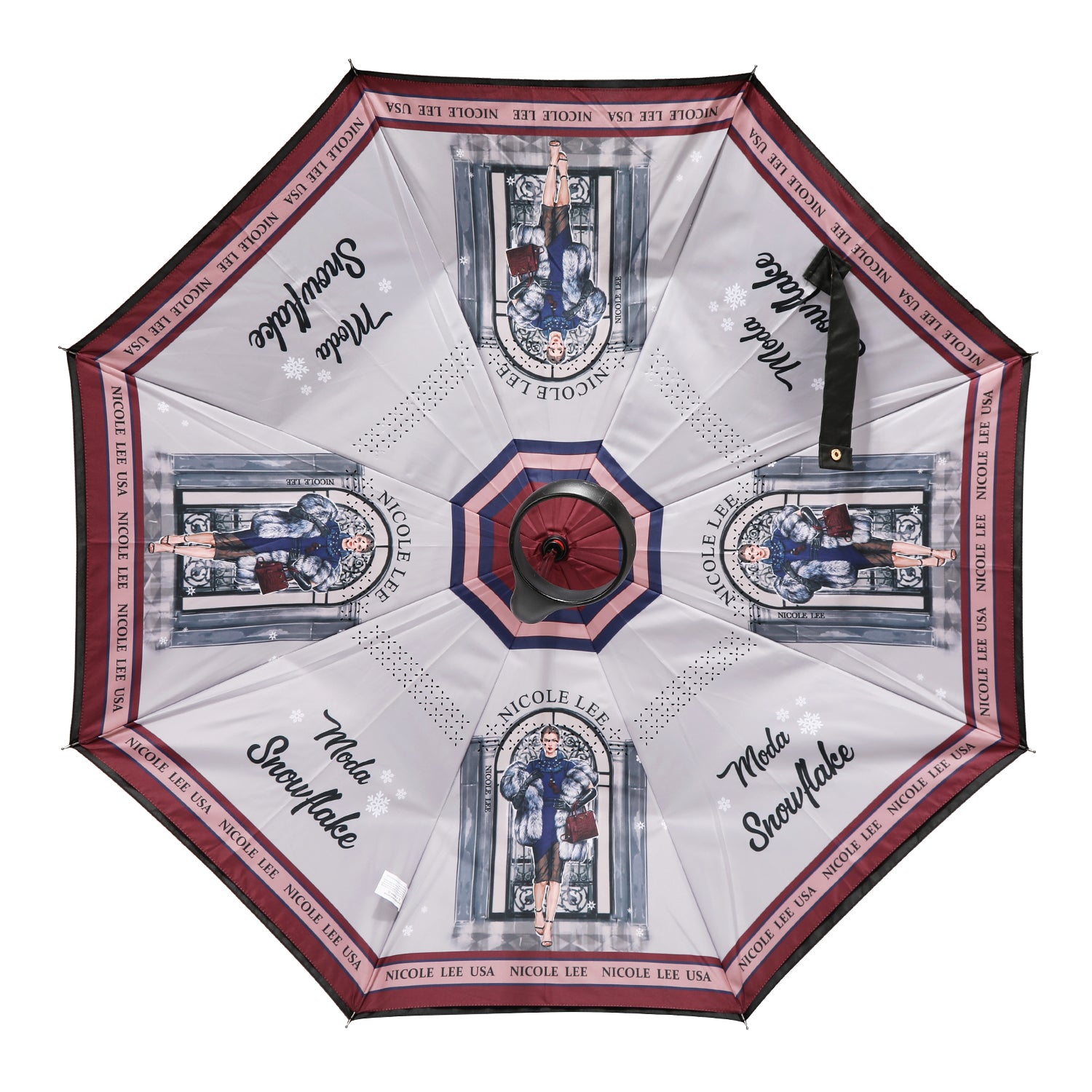 PARAGUAS INVERTIDO PARA PORTAVASOS BLAKELY (MODA SNOWFLAKE)