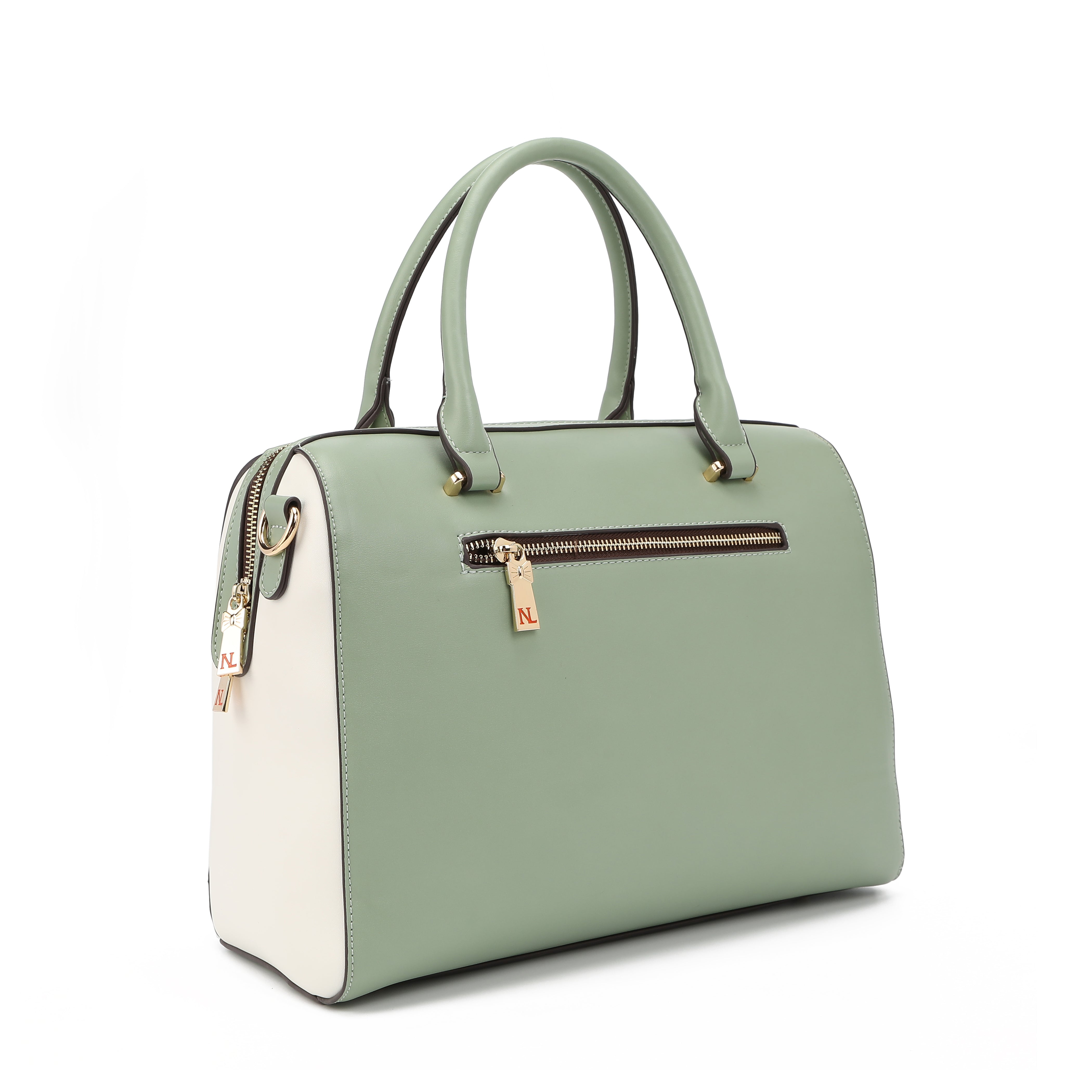 BOLSO BOSTON CON BORDADO FLORAL