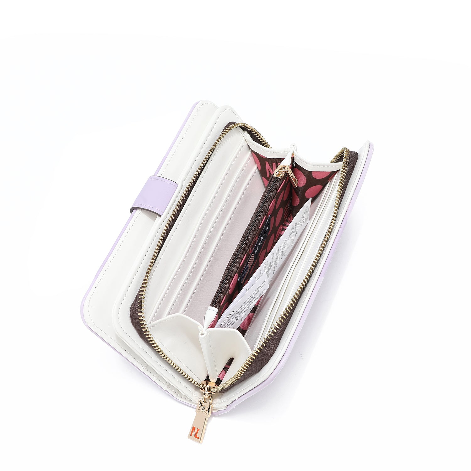 CARTERA FASHION "FLORAL" CON CREMALLERA