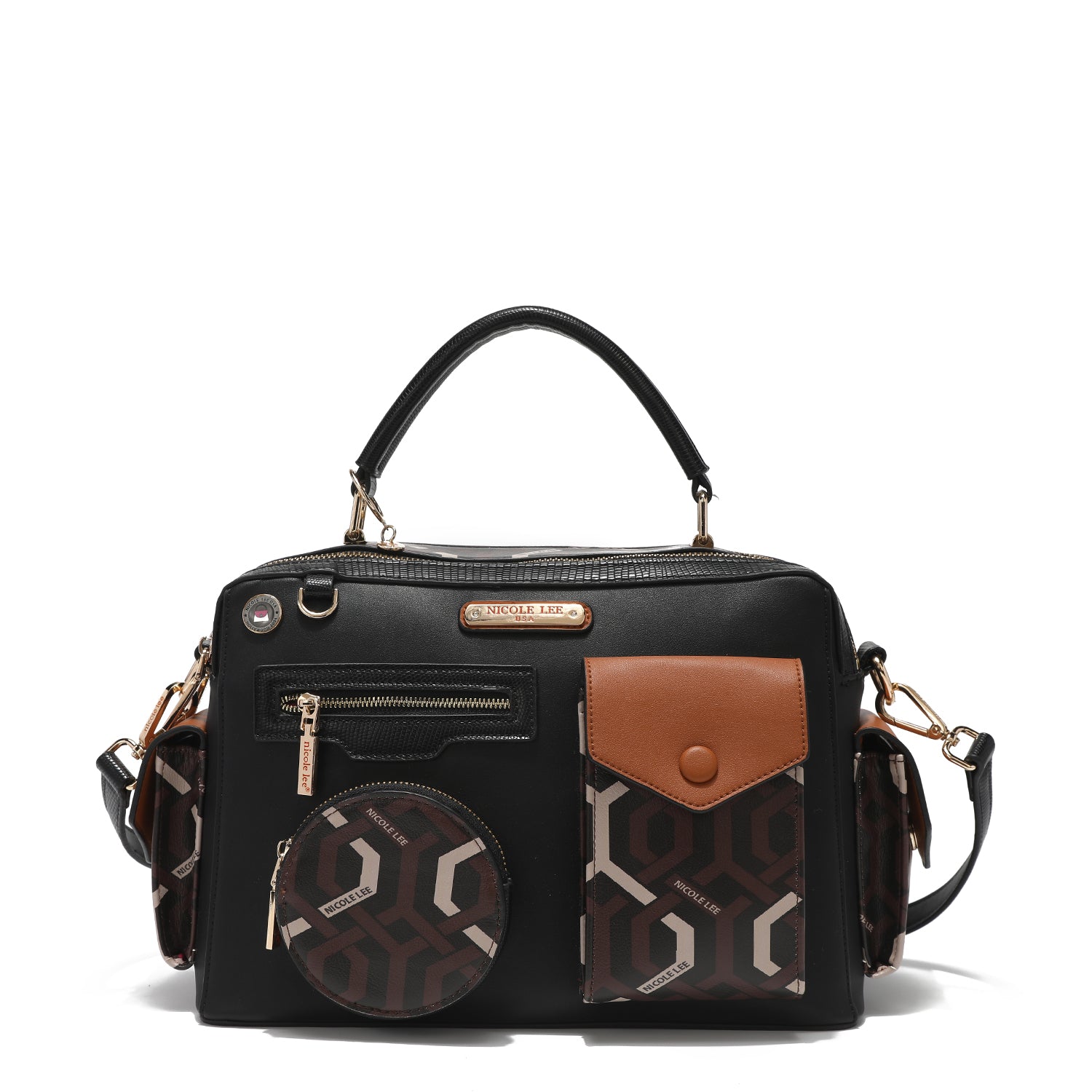 BOLSO MENSAJERO MEDIANO "GEOMETRIC"